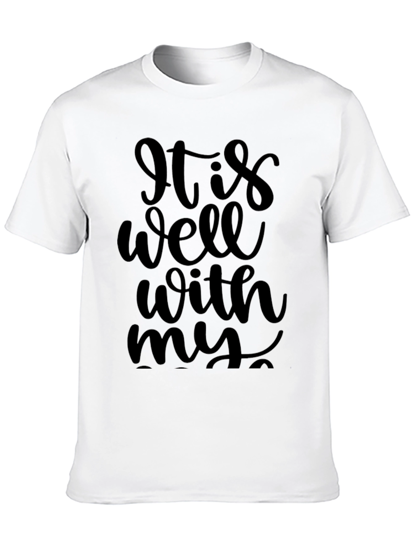 It Is Well With My Soul Black Graphic Tee