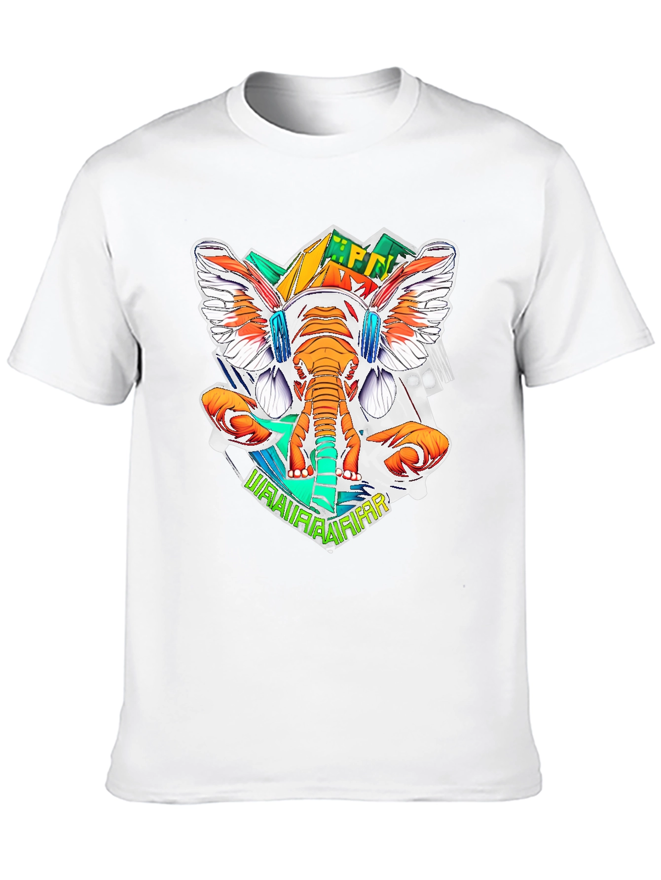 Funky Elephant Graphic Tee - Cool DJ Style!