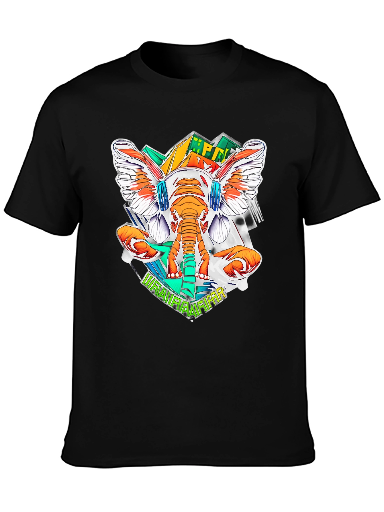 Funky Elephant Graphic Tee - Cool DJ Style!
