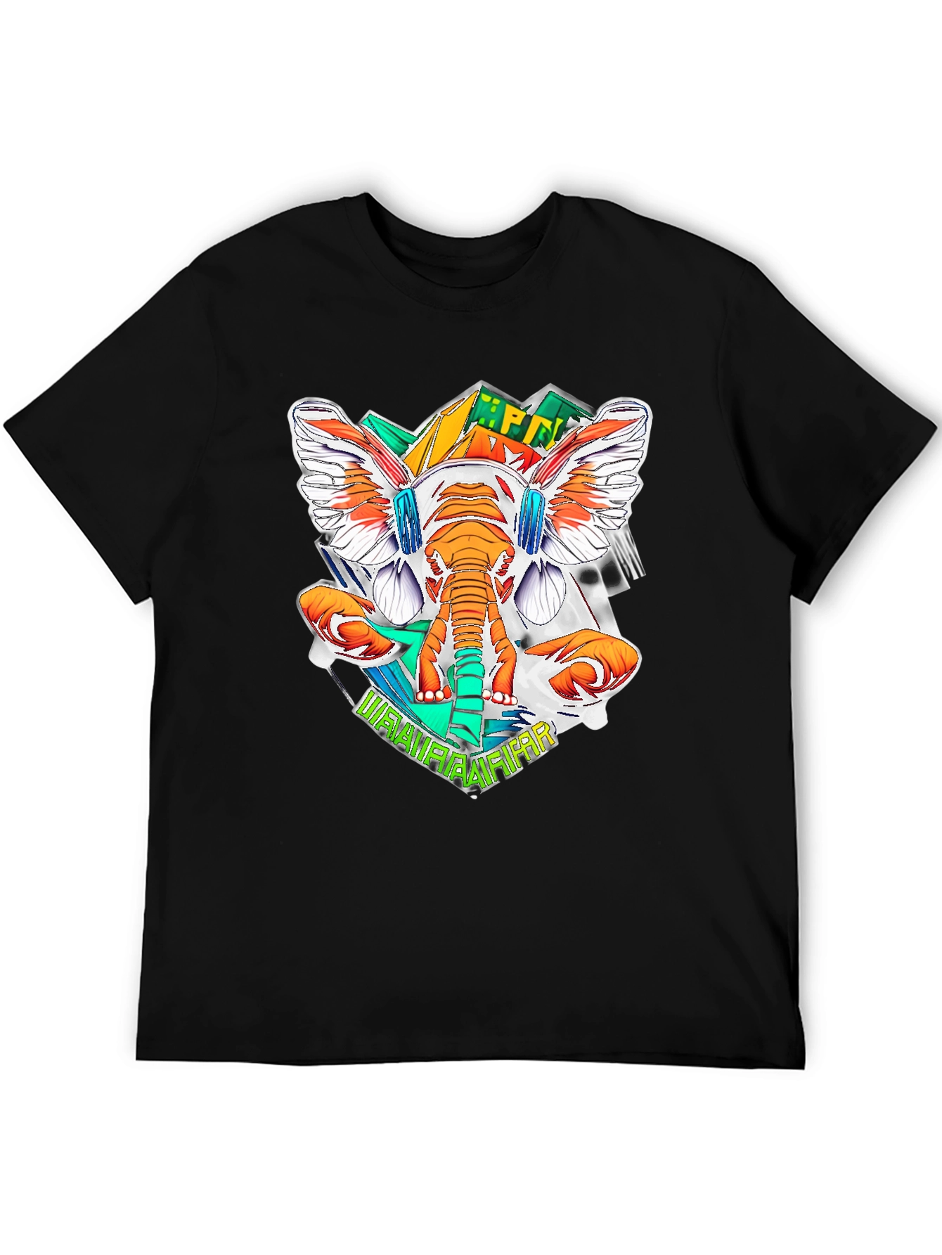 Funky Elephant Graphic Tee - Cool DJ Style!