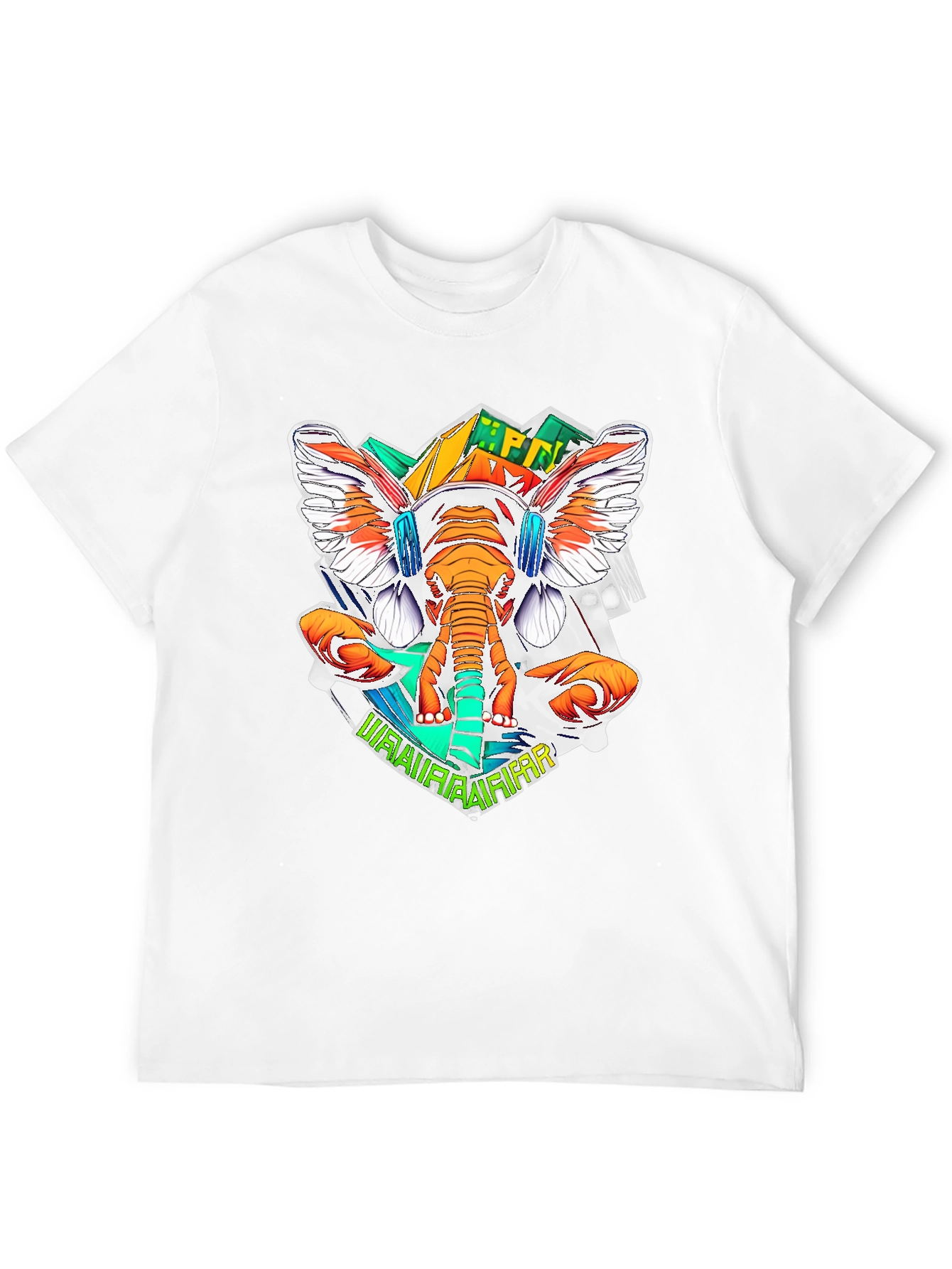 Funky Elephant Graphic Tee - Cool DJ Style!