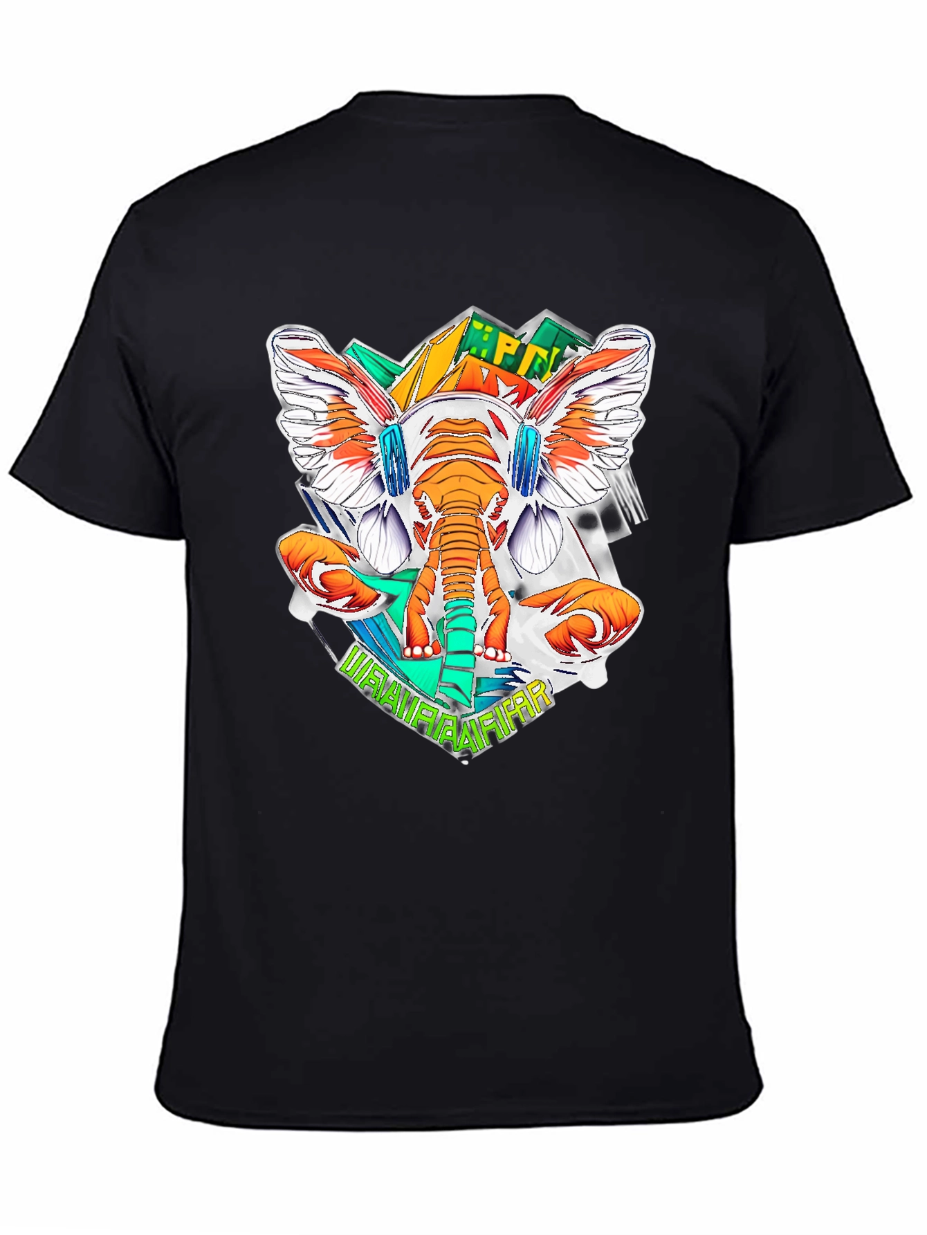Funky Elephant Graphic Tee - Cool DJ Style!
