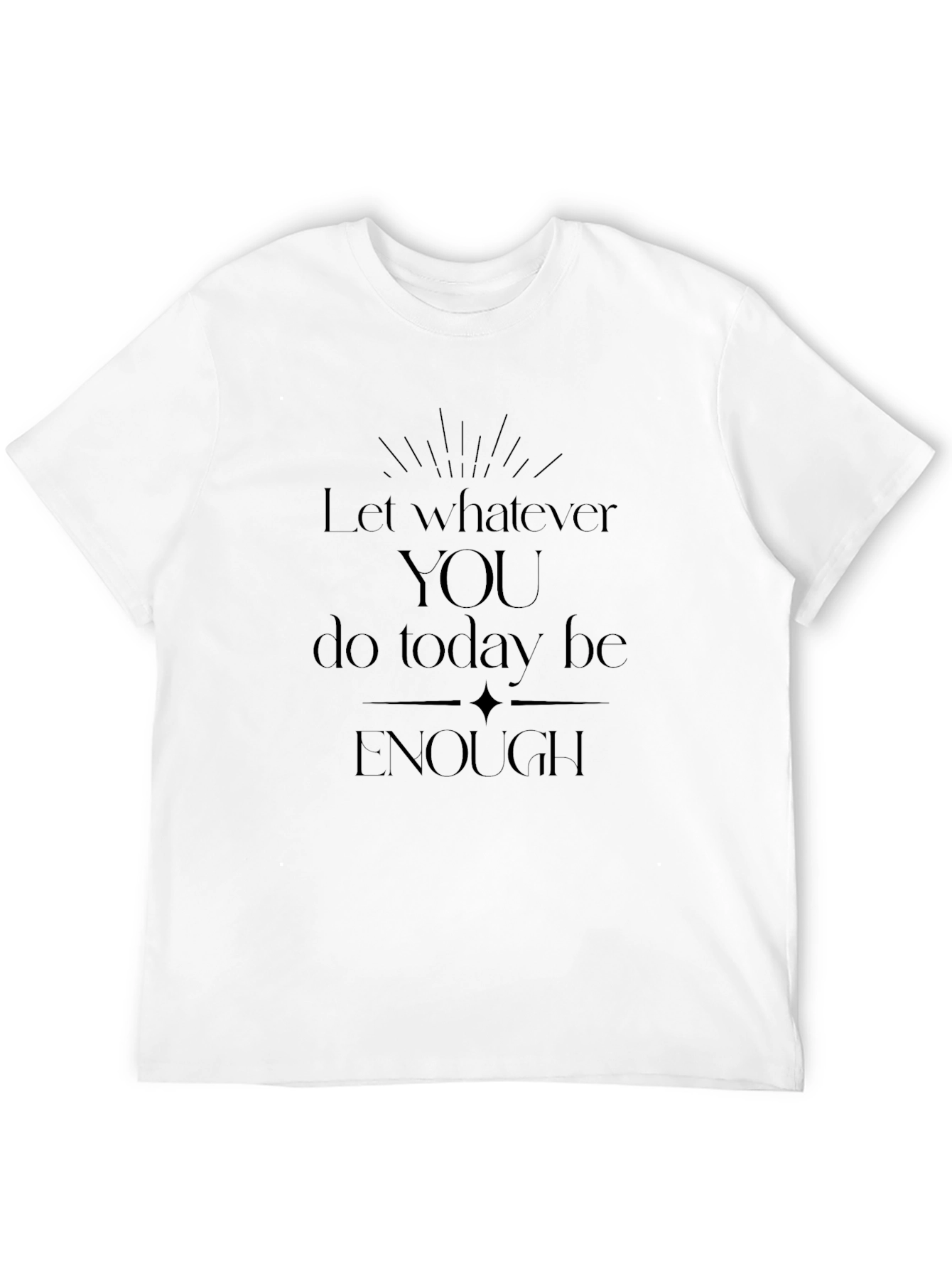 Inspirational Enough Graphic Tee - Black