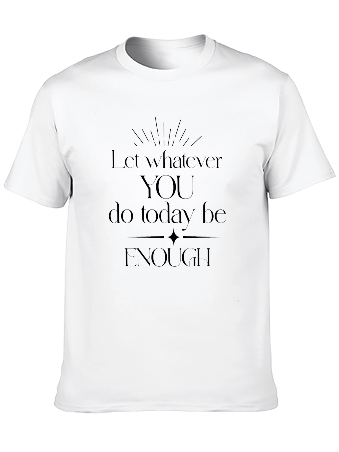 Inspirational Enough Graphic Tee - Black