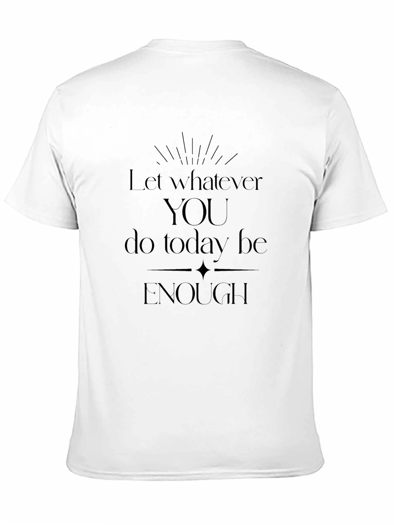 Inspirational Enough Graphic Tee - Black