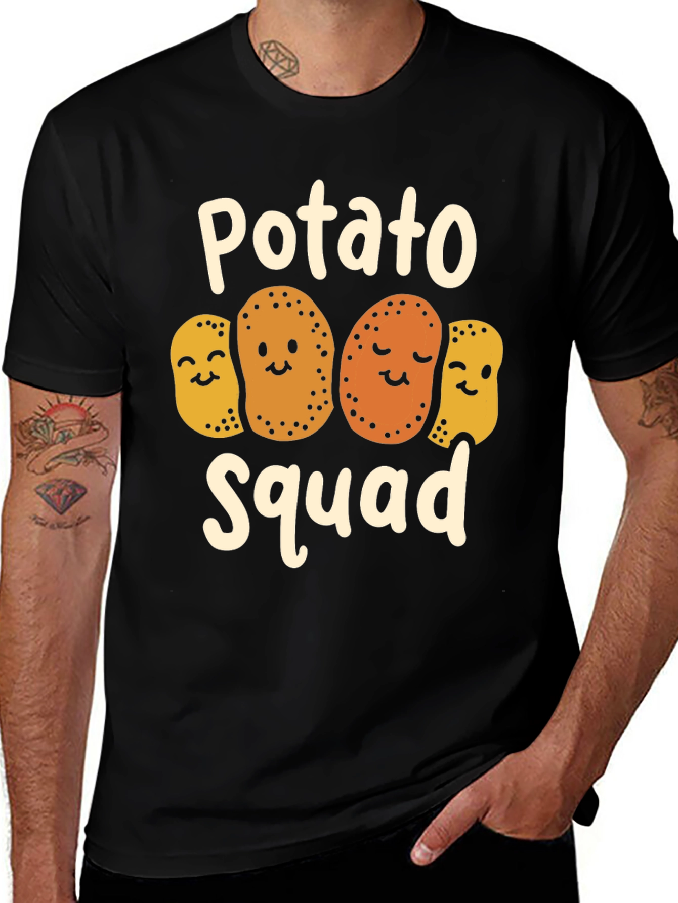 Potato Squad Graphic Tee - Cute and Funny