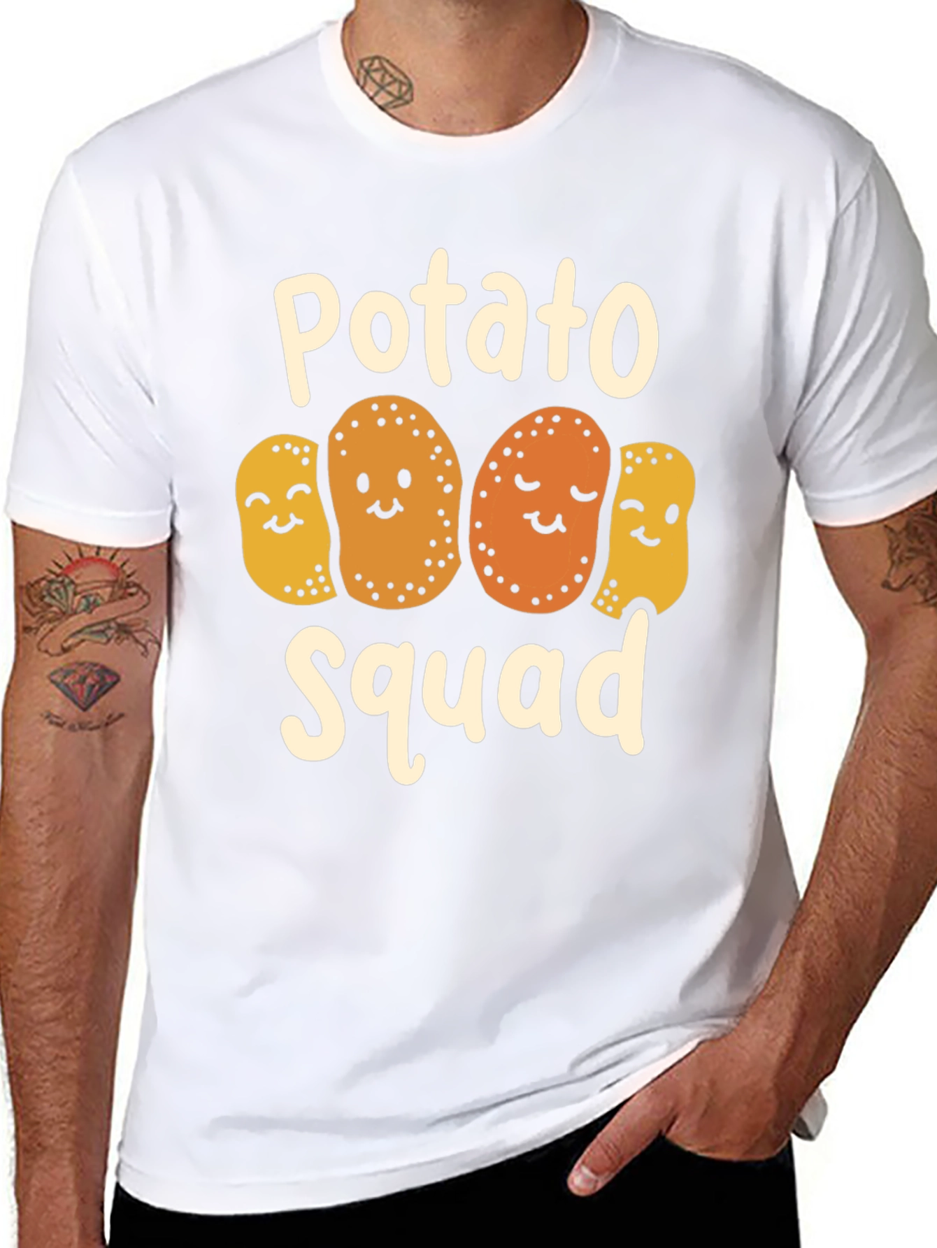 Potato Squad Graphic Tee - Cute and Funny
