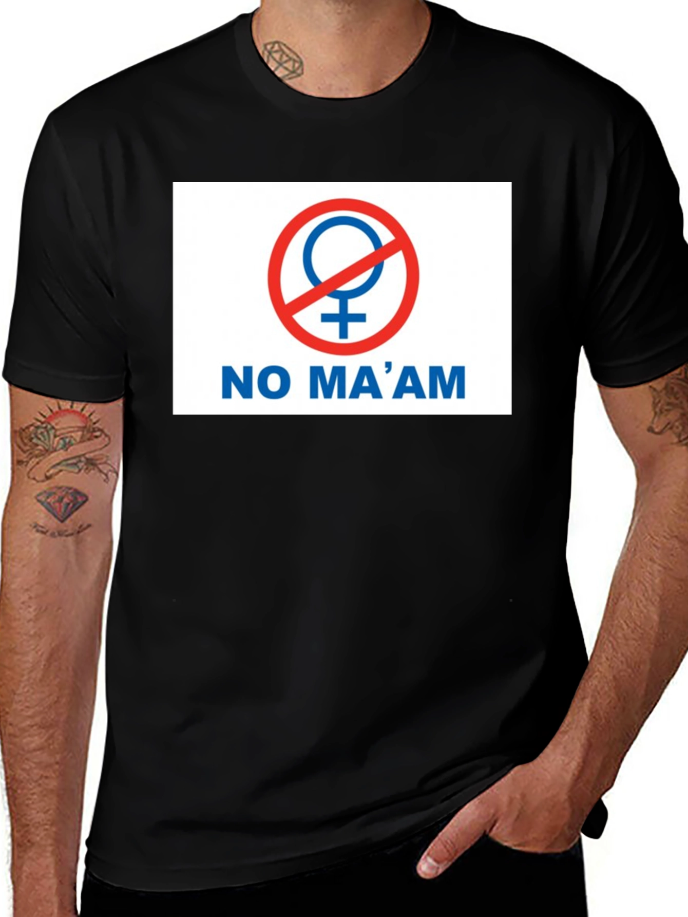 No Maam Graphic T-Shirt
