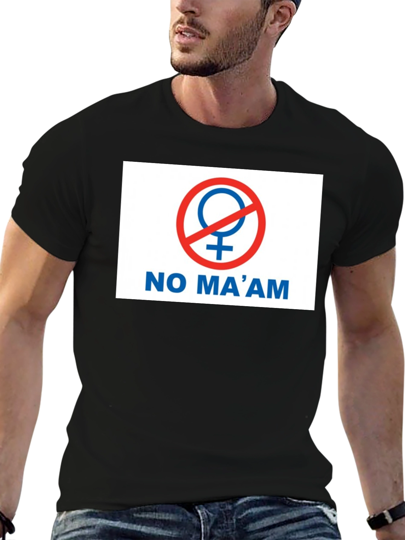No Maam Graphic T-Shirt