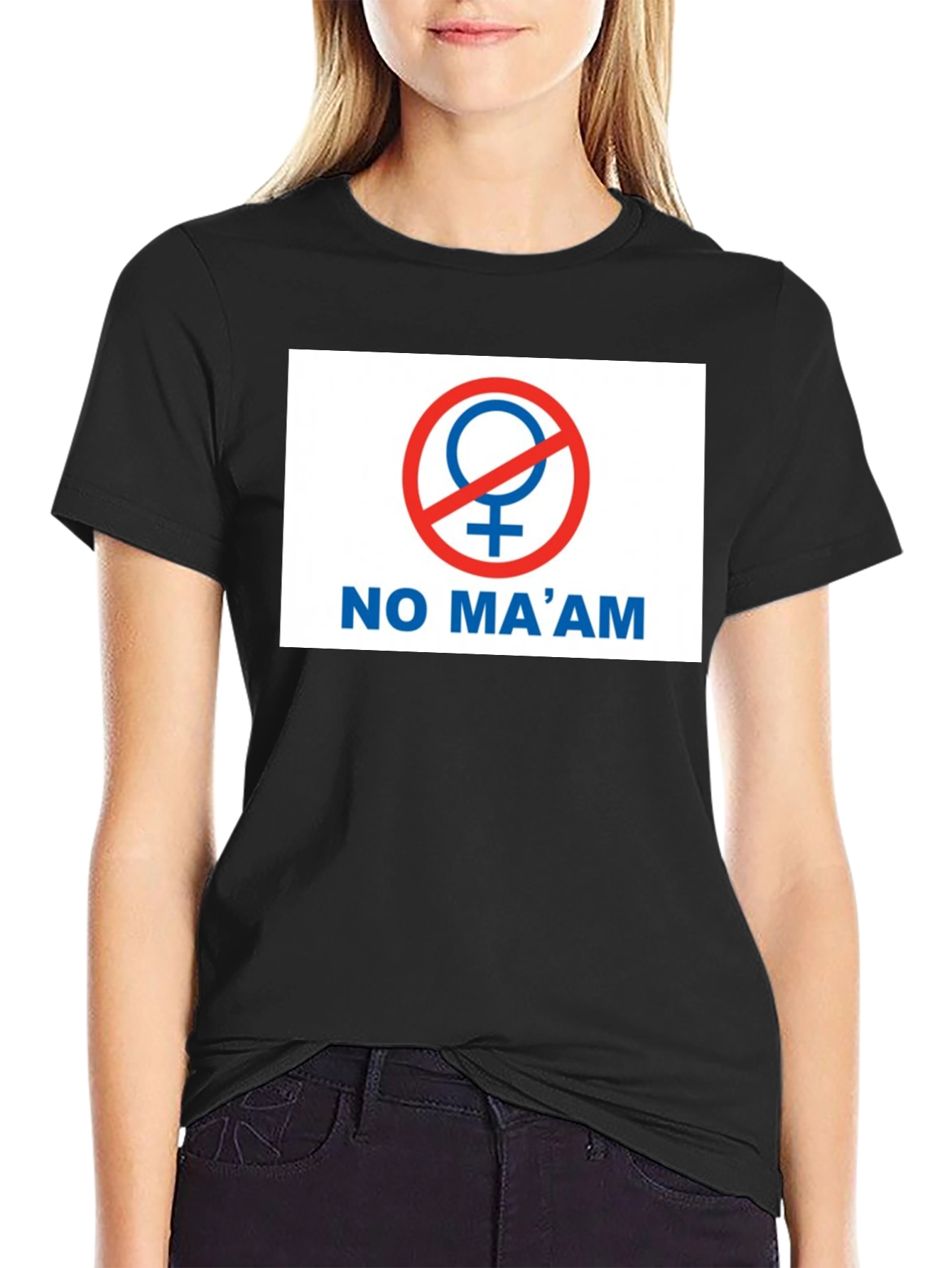 No Maam Graphic T-Shirt