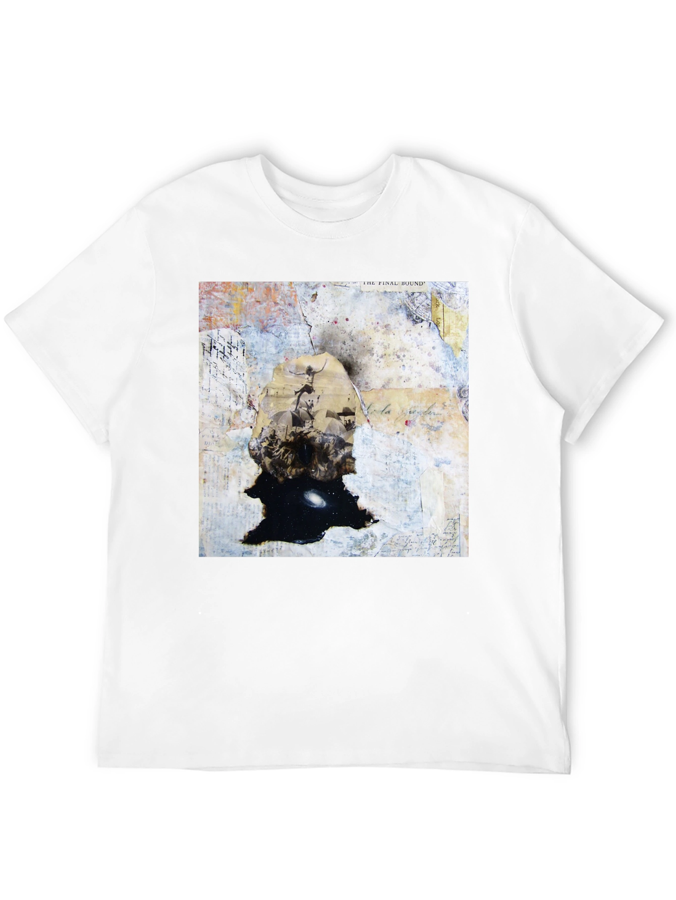 Abstract Art Graphic Print Black T-Shirt