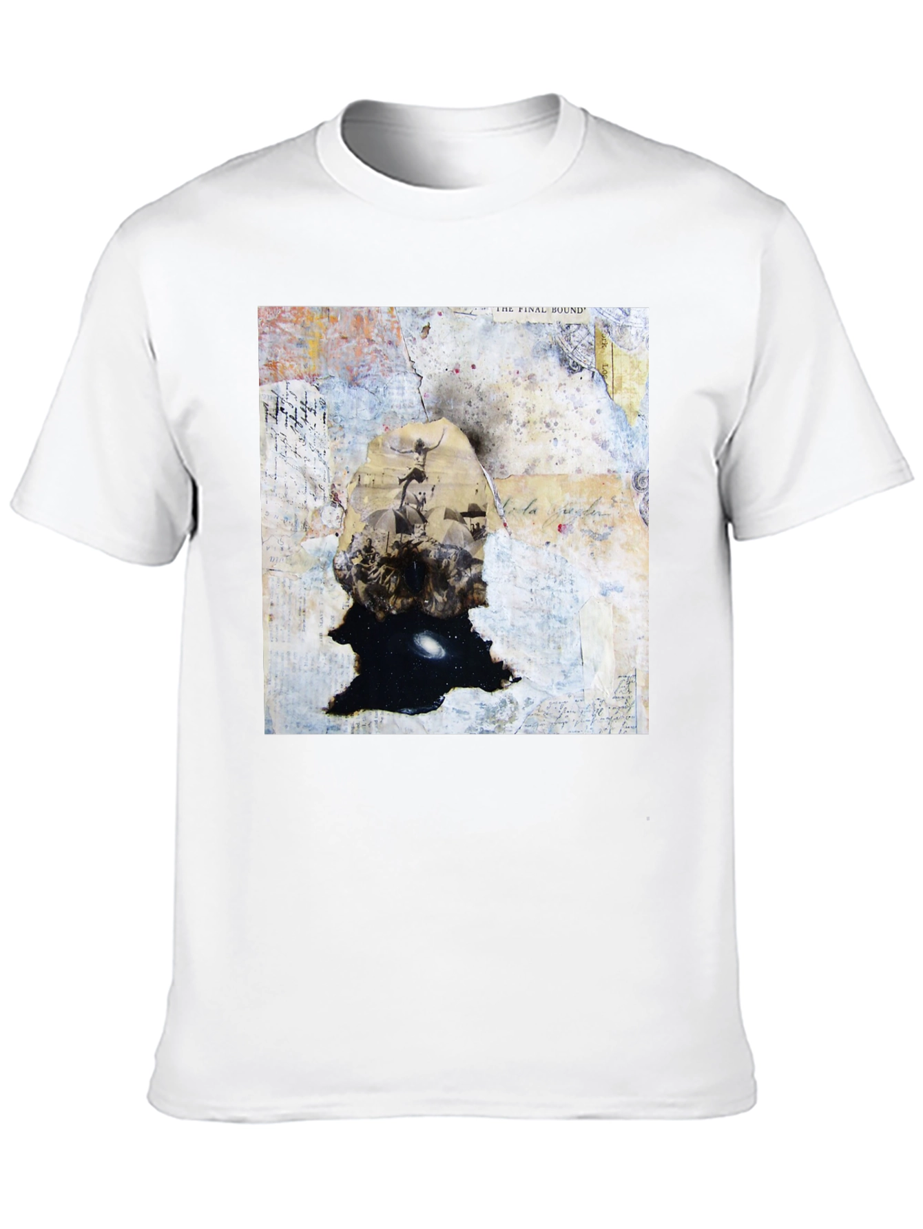 Abstract Art Graphic Print Black T-Shirt