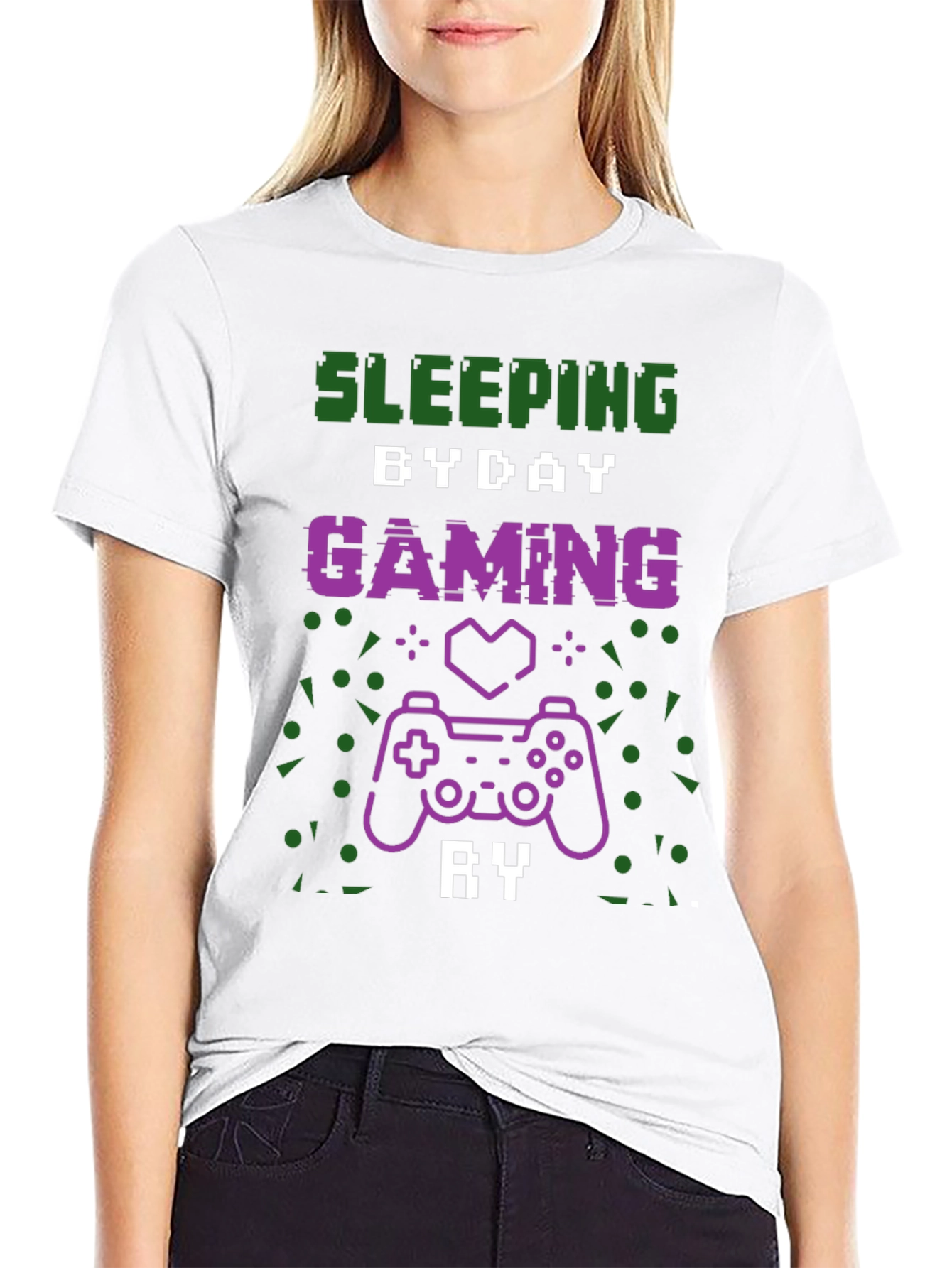 Sleeping By Day Gaming By Night T-Shirt