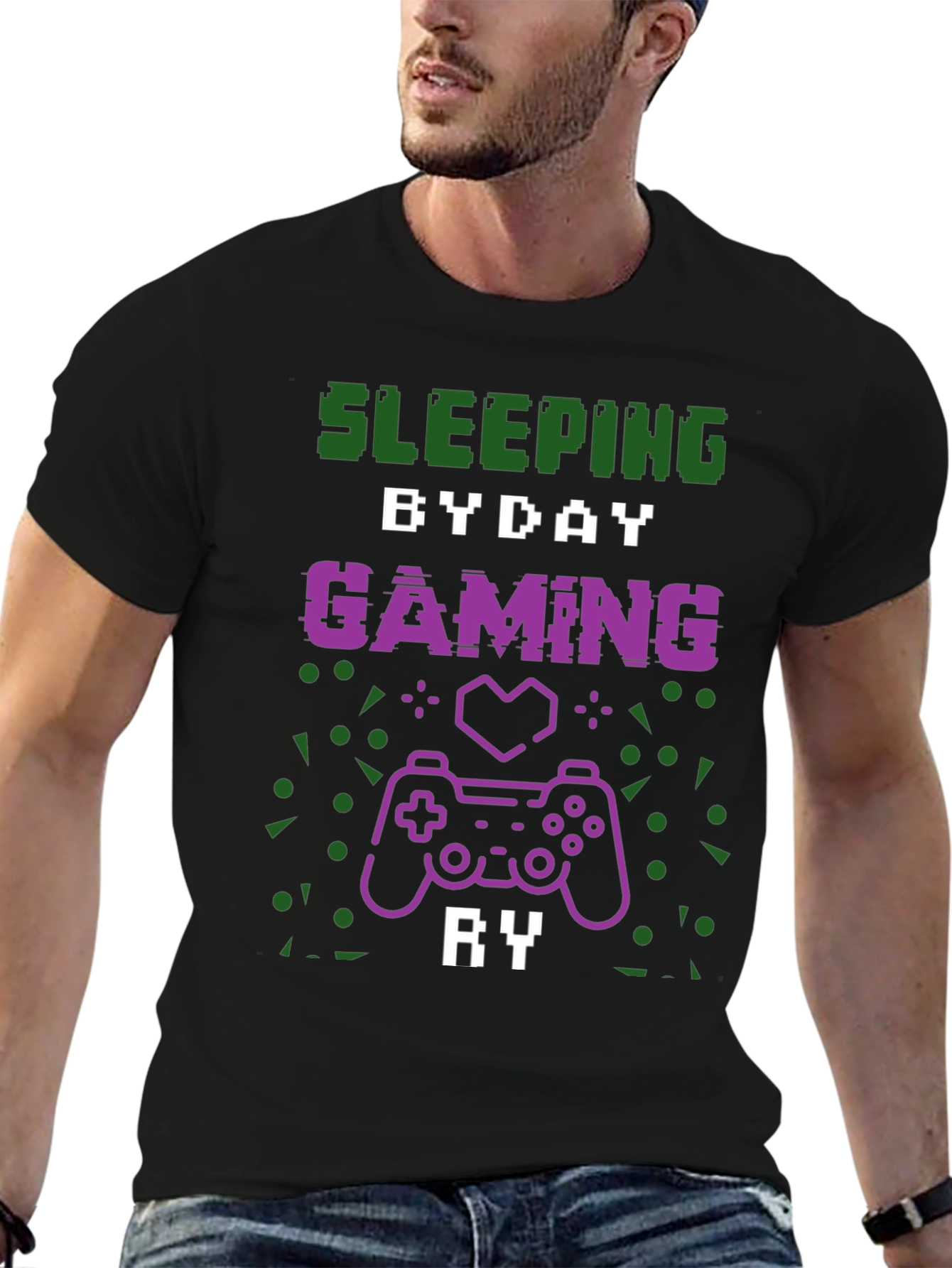 Sleeping By Day Gaming By Night T-Shirt