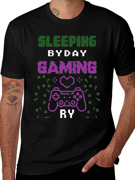 Sleeping By Day Gaming By Night T-Shirt