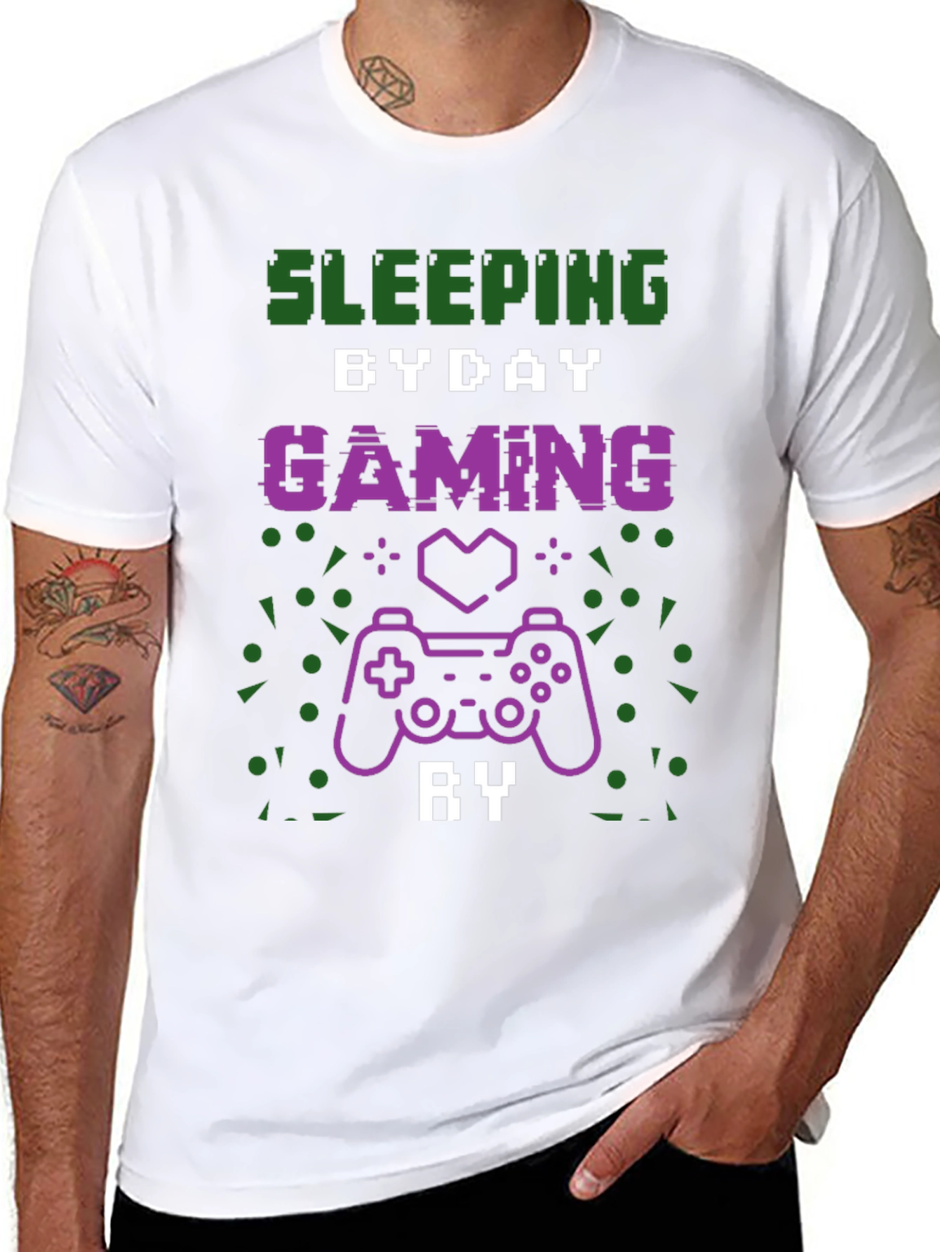 Sleeping By Day Gaming By Night T-Shirt