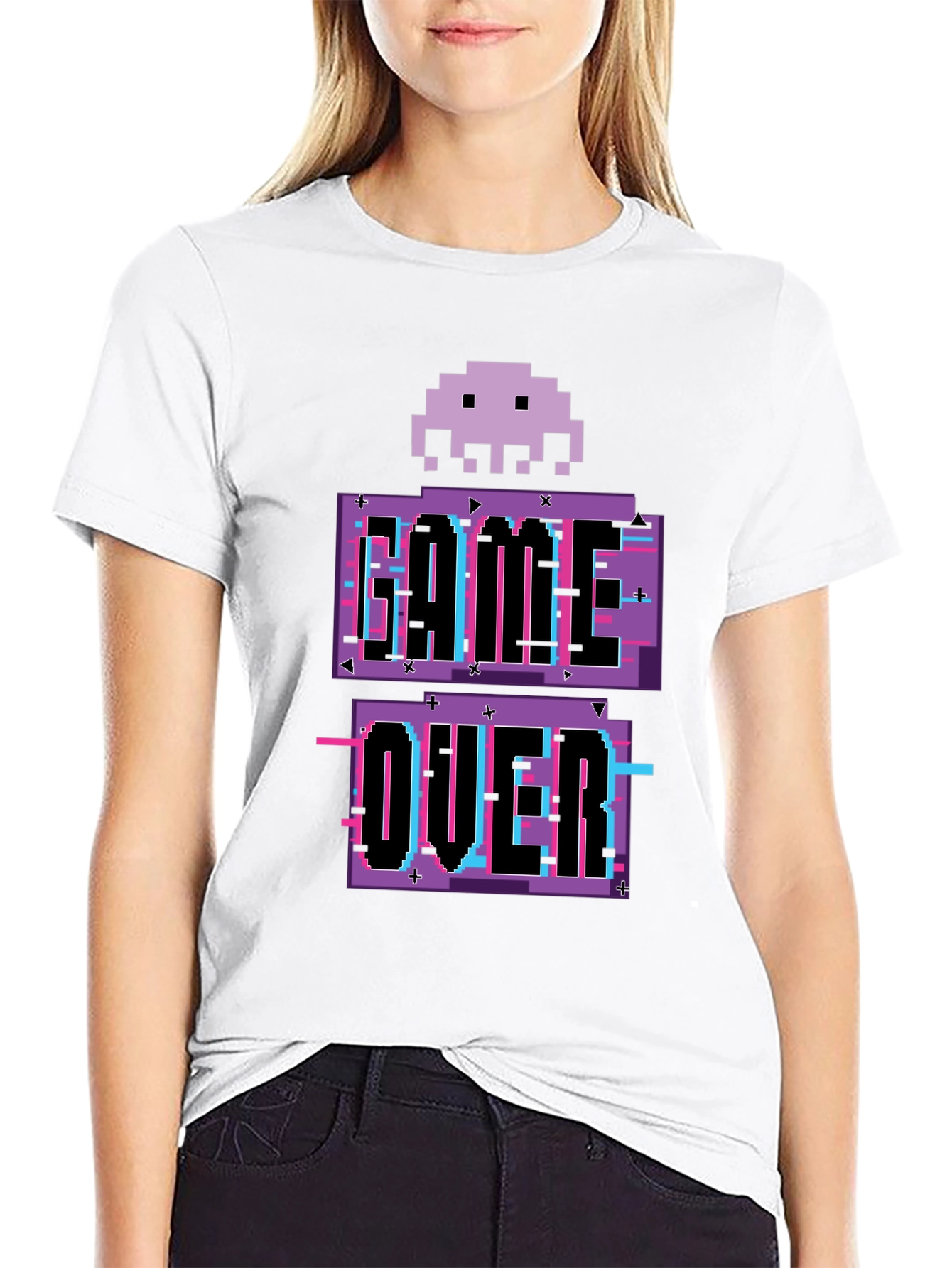 Game Over Pixel Art T-Shirt - Retro Gaming Tee