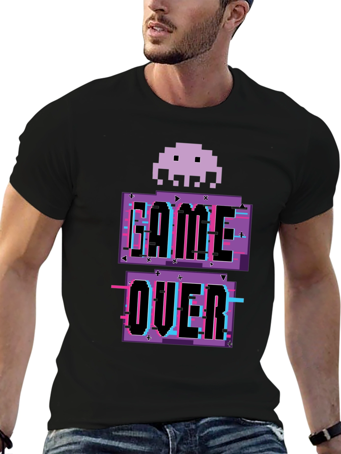 Game Over Pixel Art T-Shirt - Retro Gaming Tee