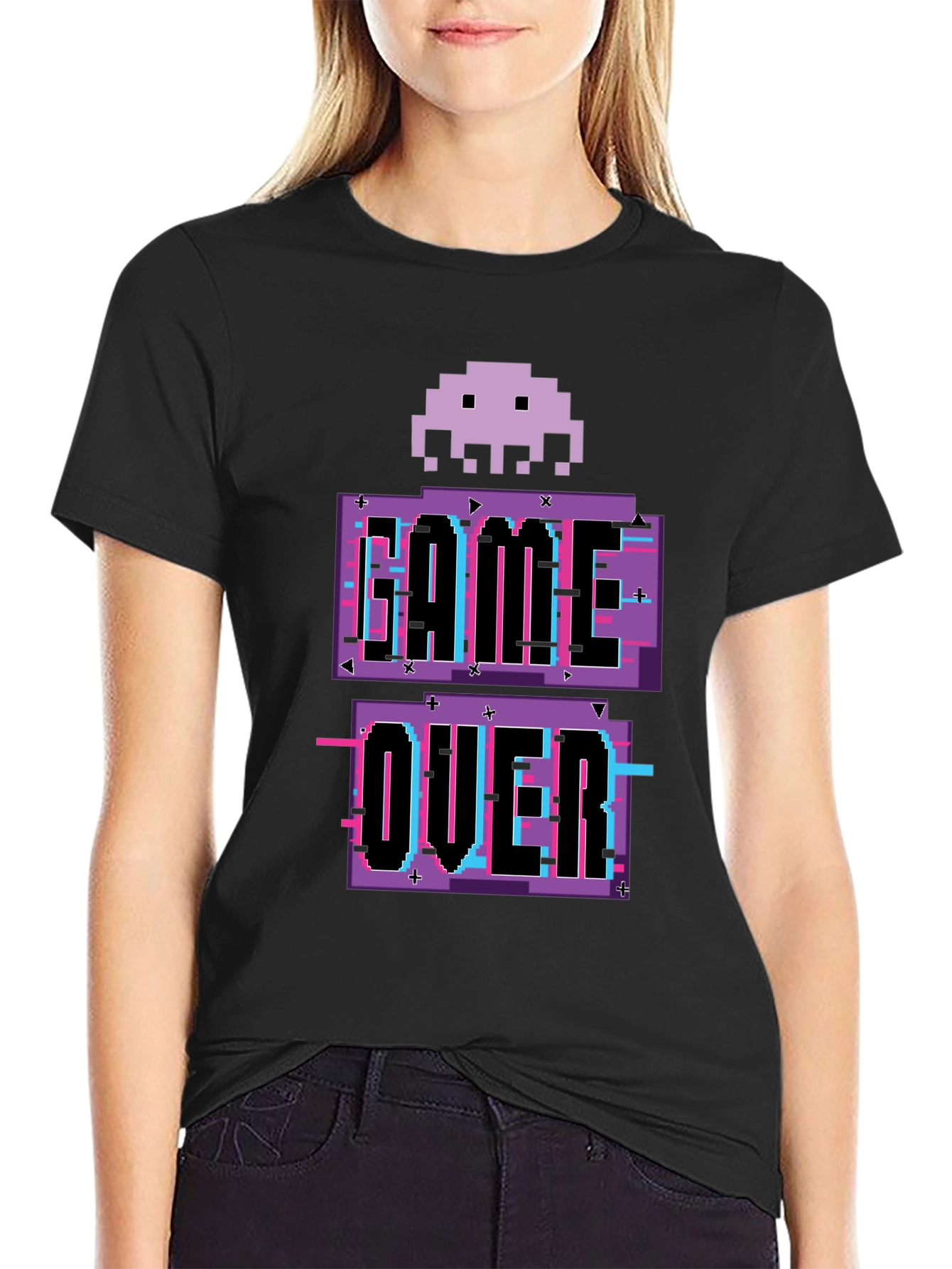 Game Over Pixel Art T-Shirt - Retro Gaming Tee