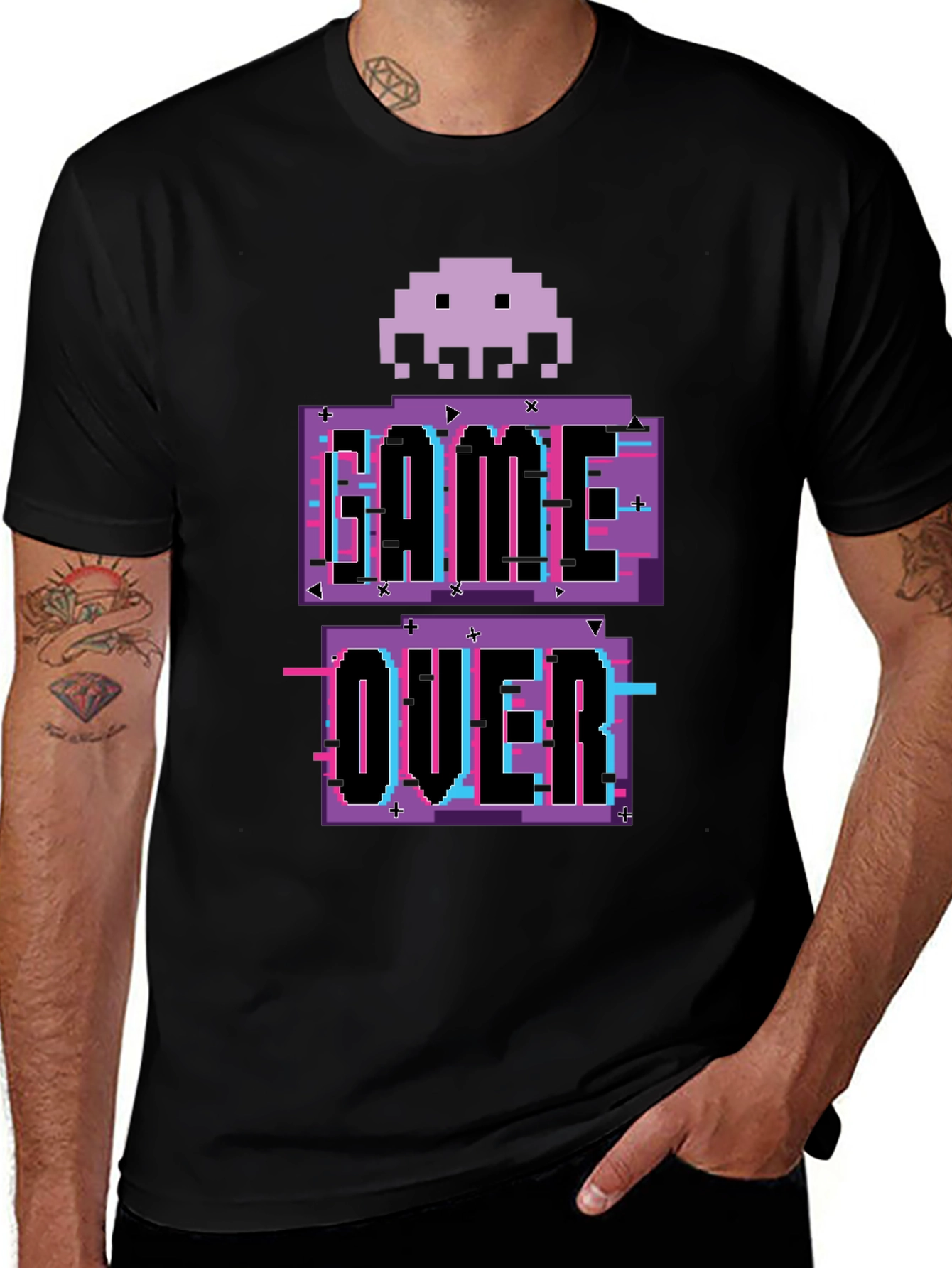 Game Over Pixel Art T-Shirt - Retro Gaming Tee