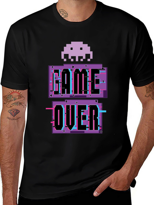Game Over Pixel Art T-Shirt - Retro Gaming Tee