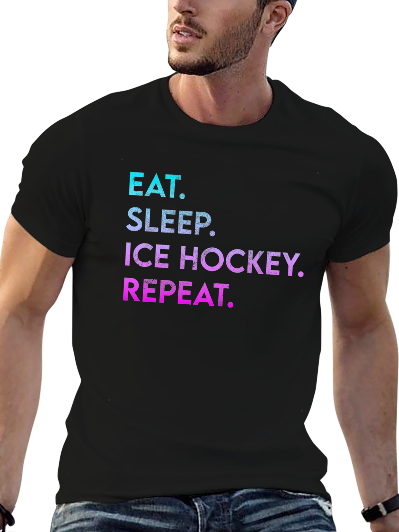 Eat Sleep Ice Hockey Repeat T-Shirt
