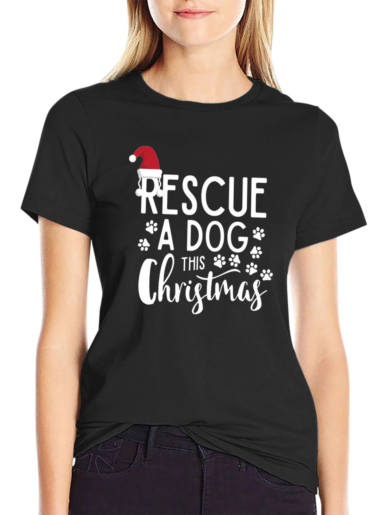 Rescue a Dog This Christmas T-Shirt
