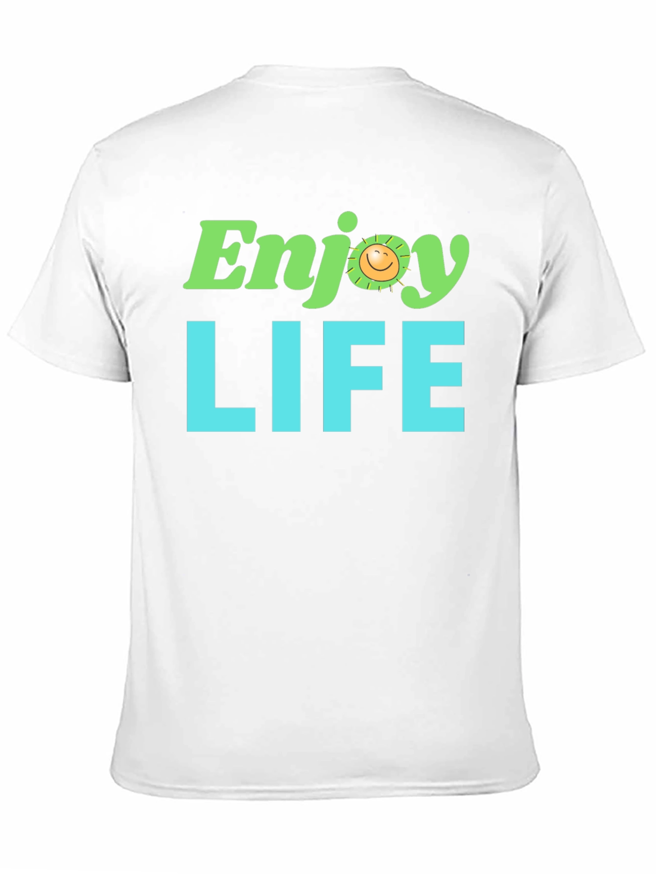 Enjoy Life Graphic Tee - Black Cotton T-Shirt