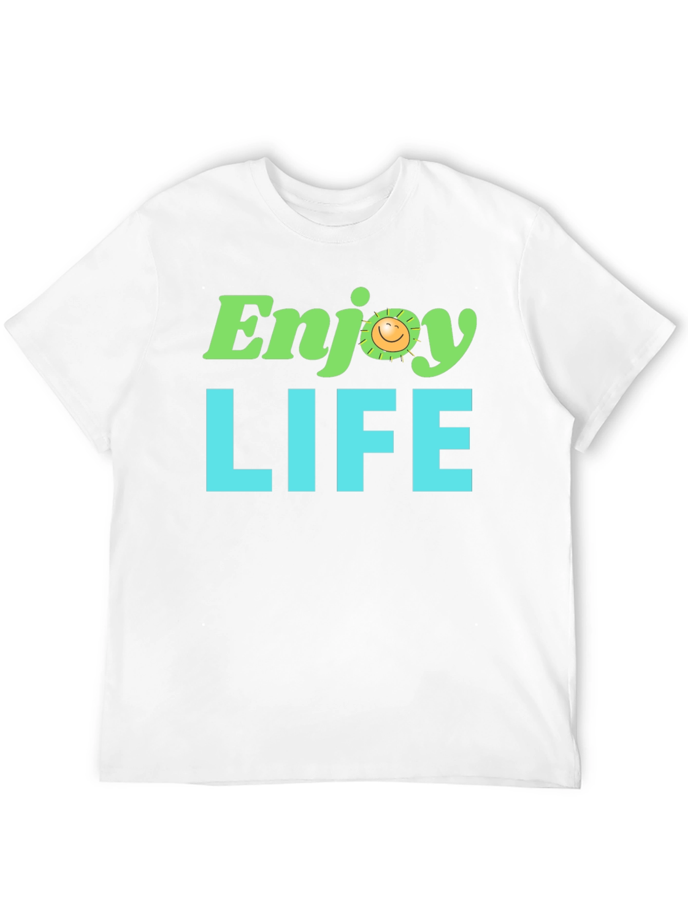 Enjoy Life Graphic Tee - Black Cotton T-Shirt