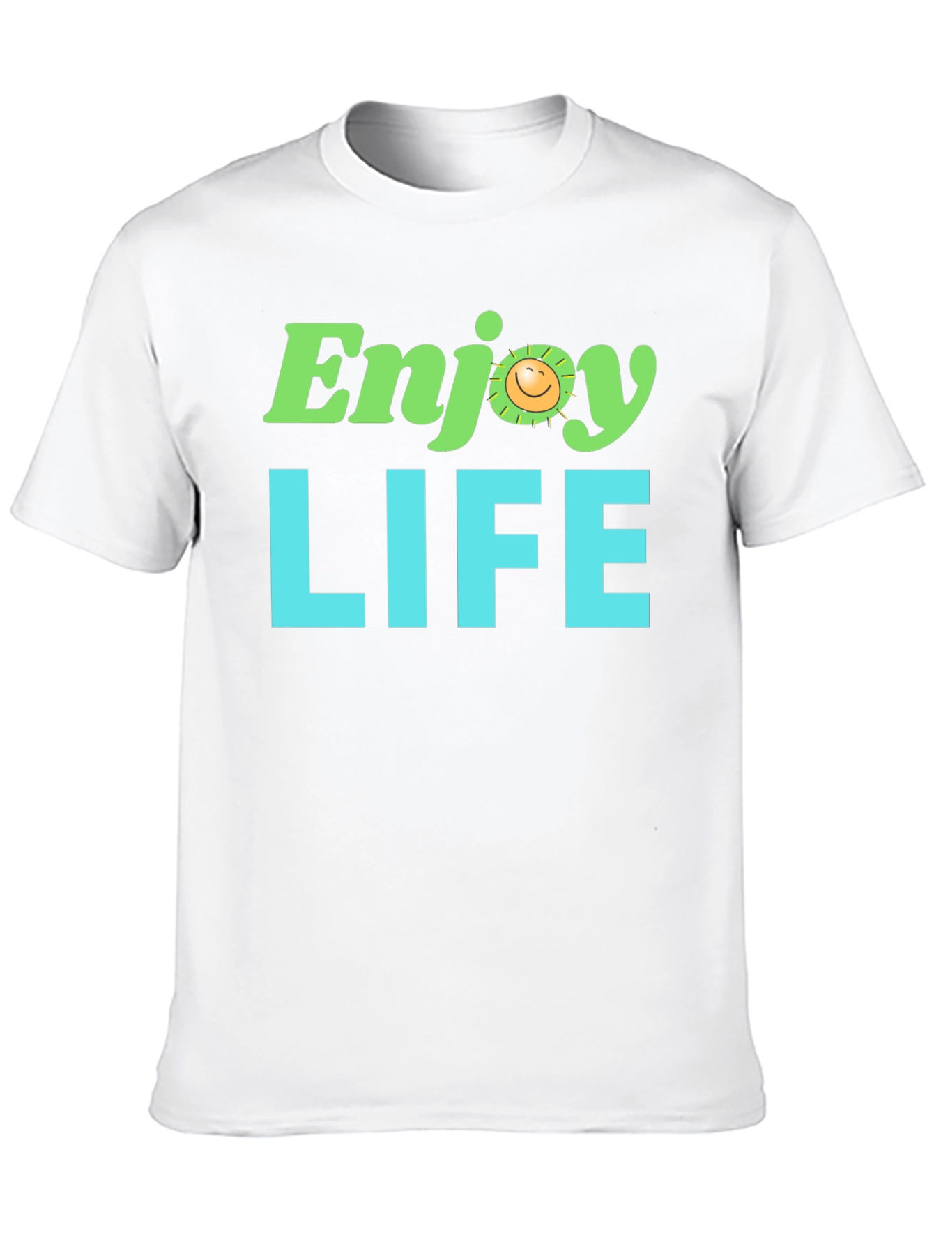 Enjoy Life Graphic Tee - Black Cotton T-Shirt