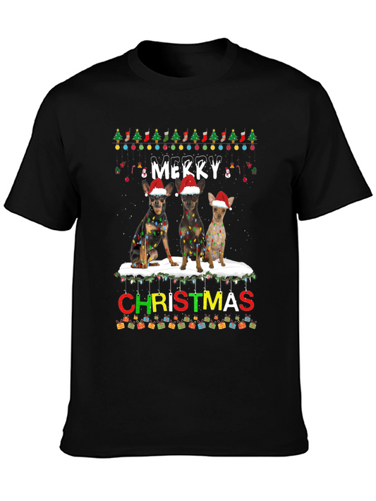 Merry Christmas Chihuahua Dogs T-Shirt