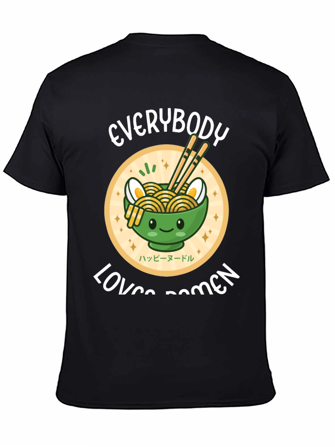 Everybody Loves Ramen Black T-Shirt