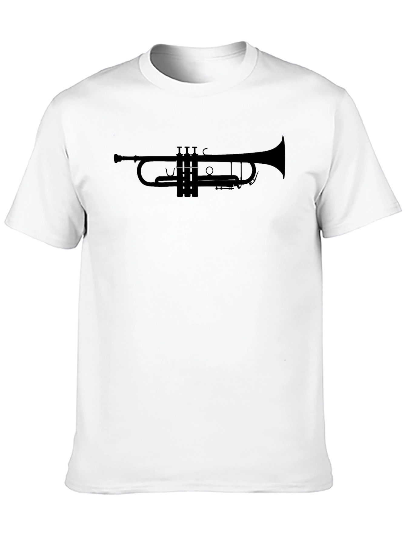 Trumpet Graphic Tee - Black Casual Shirt