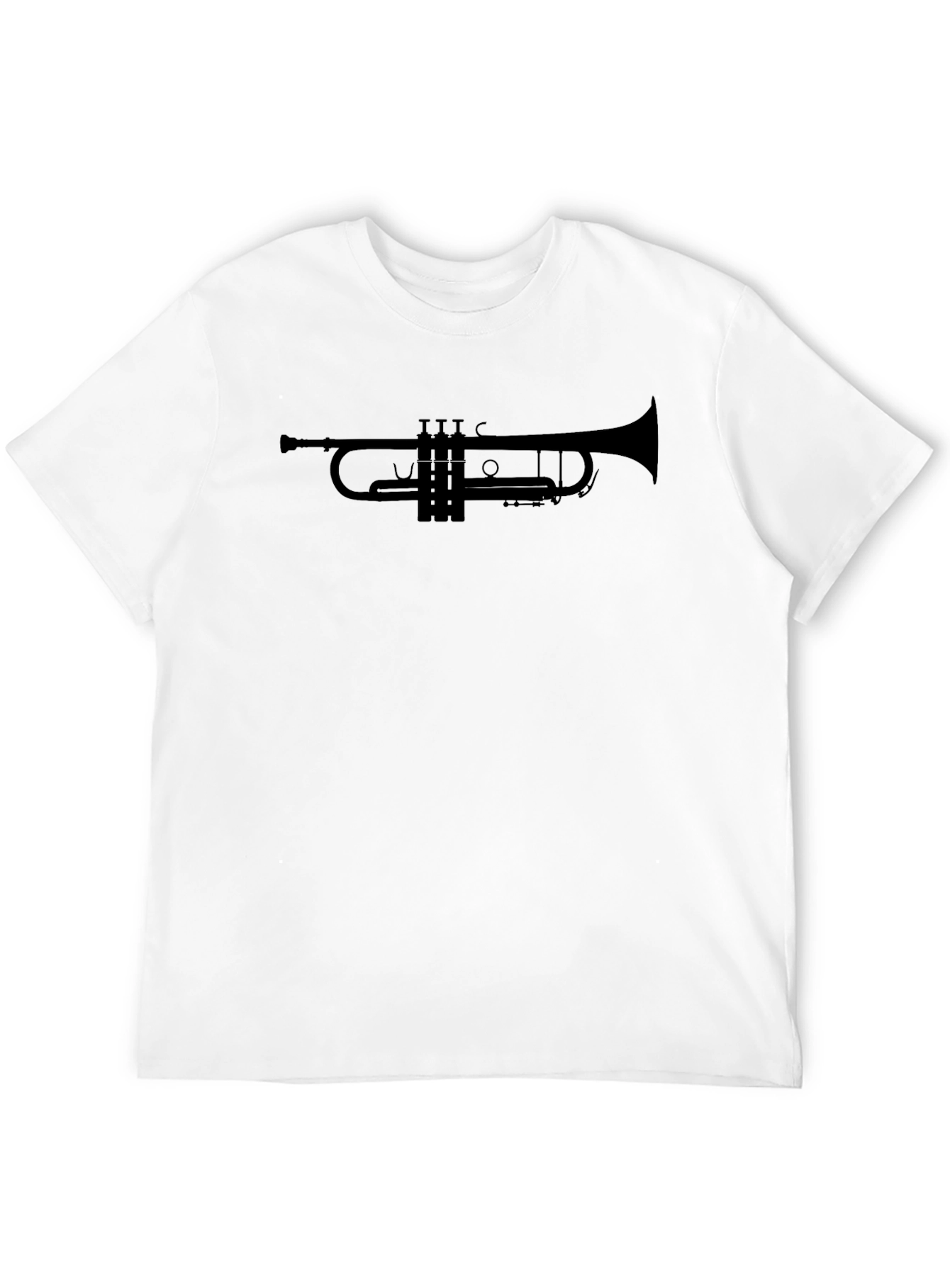 Trumpet Graphic Tee - Black Casual Shirt