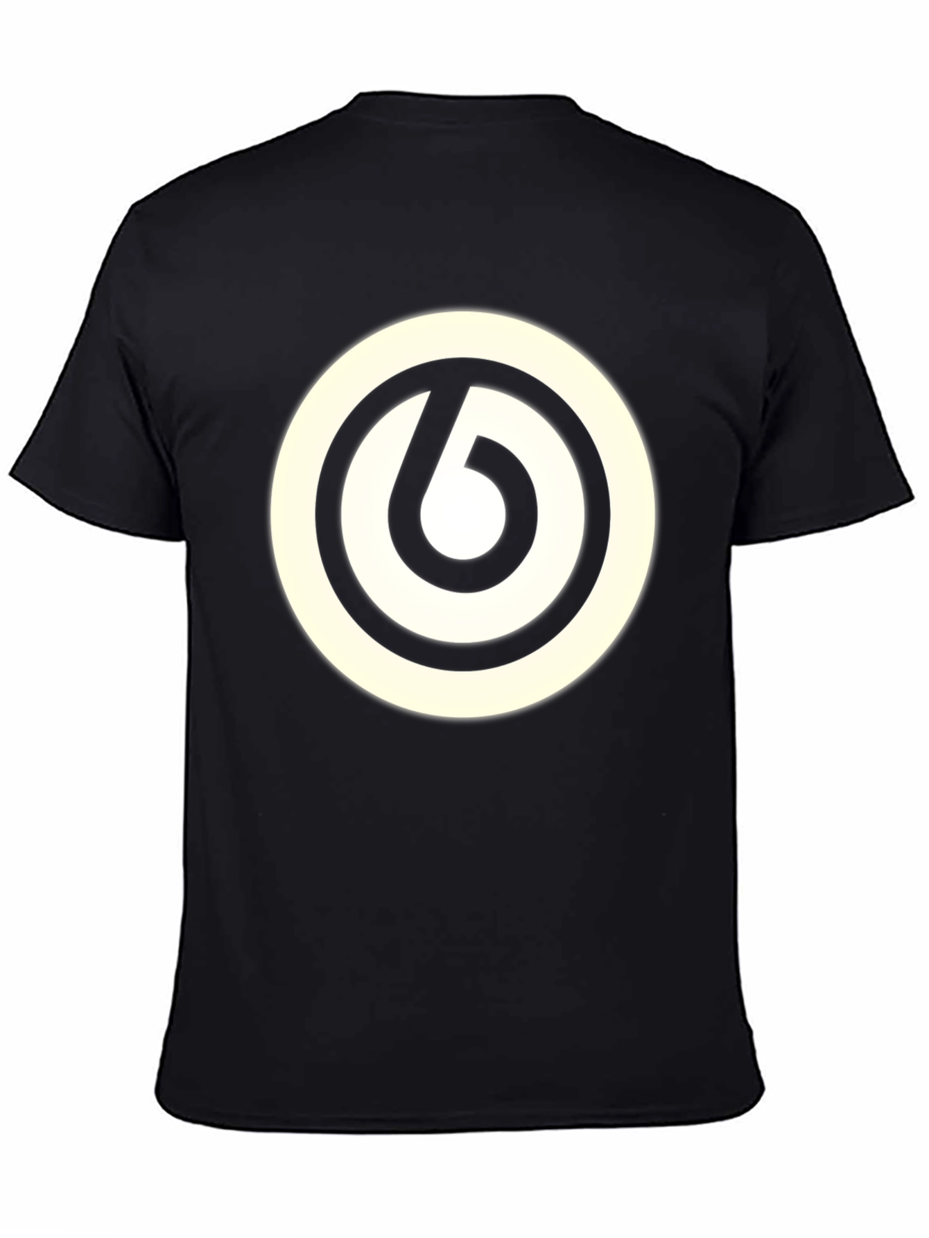 Black T-Shirt with Unique Graphic Design