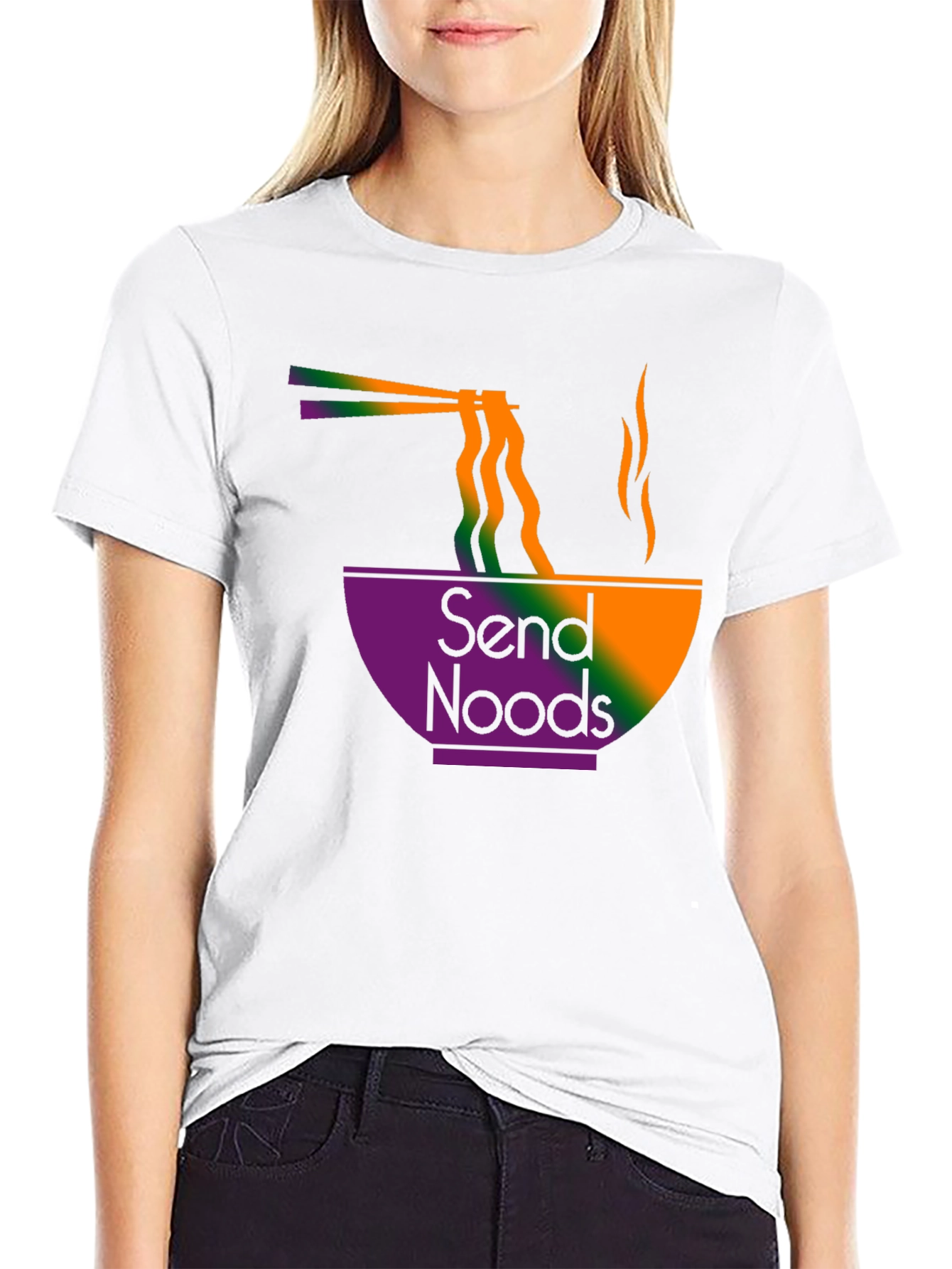 Send Noods T-Shirt - Ramen Design