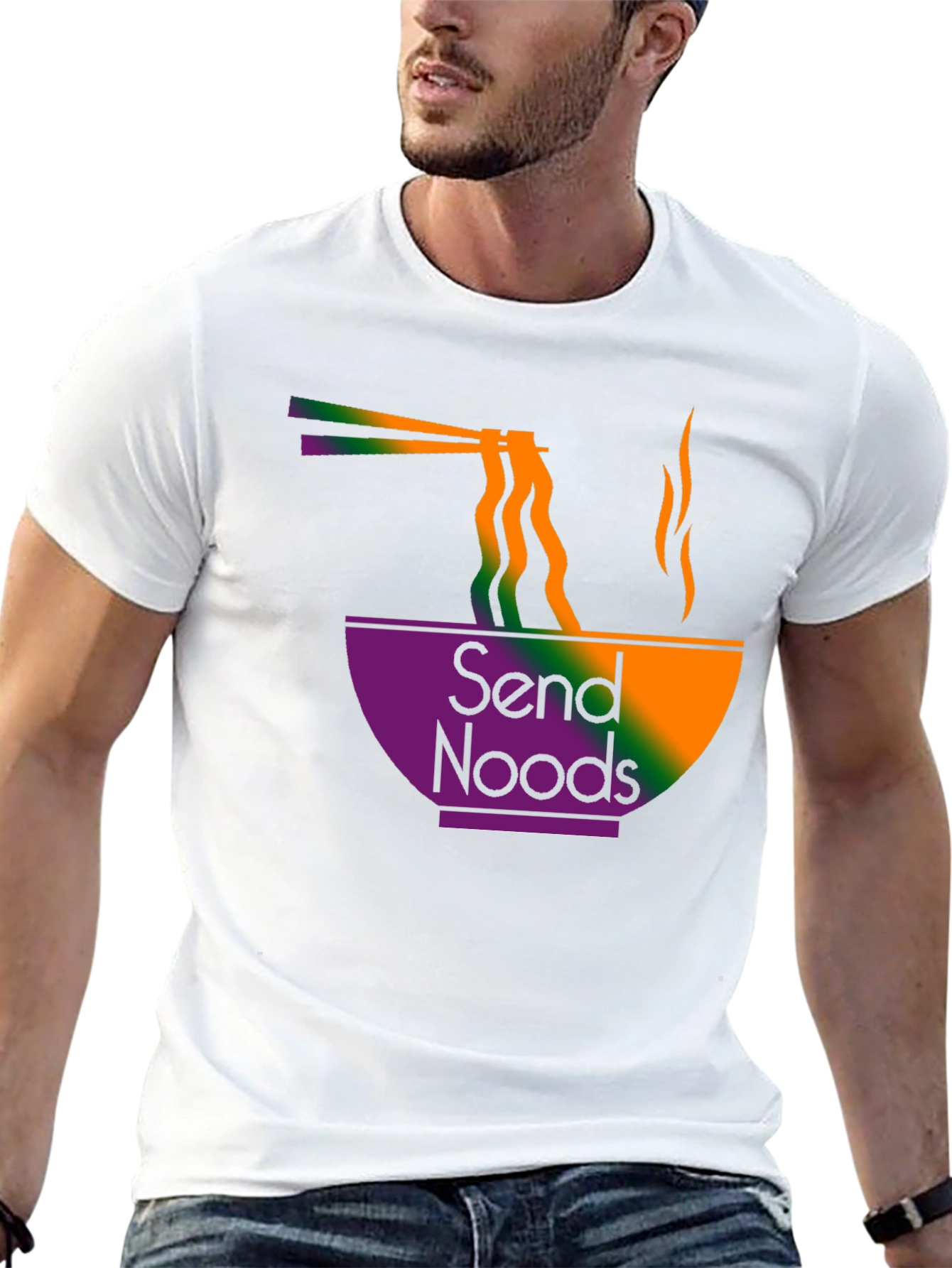 Send Noods T-Shirt - Ramen Design