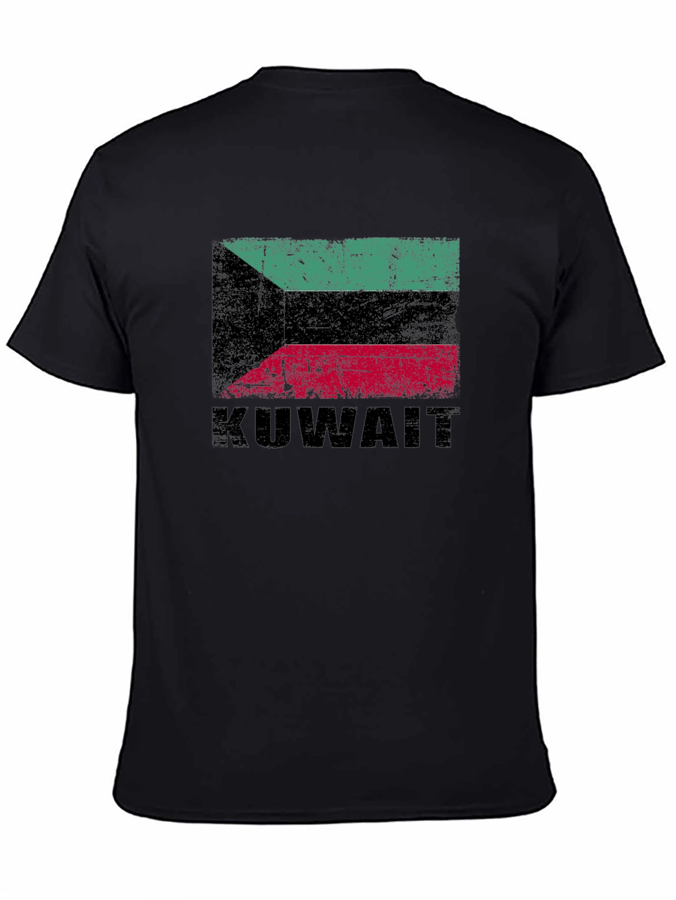 Kuwait Flag Graphic T-Shirt - Distressed Design