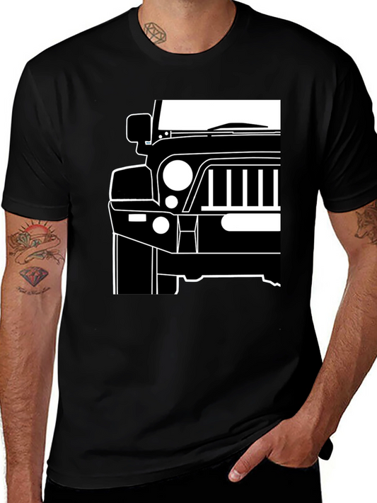 Jeep Front Graphic Tee - Black