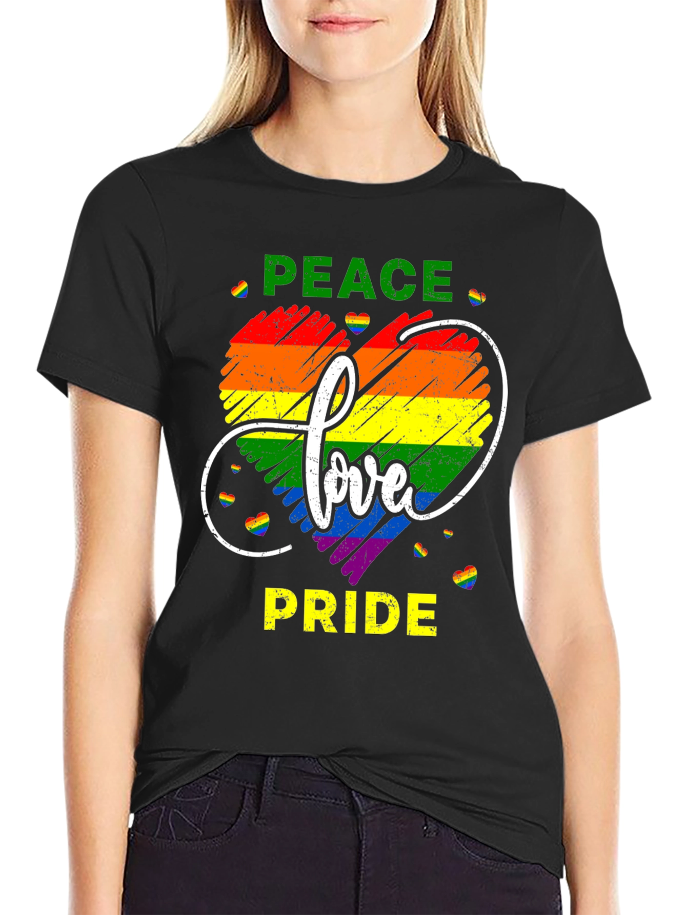 Peace Love Pride Graphic Tee