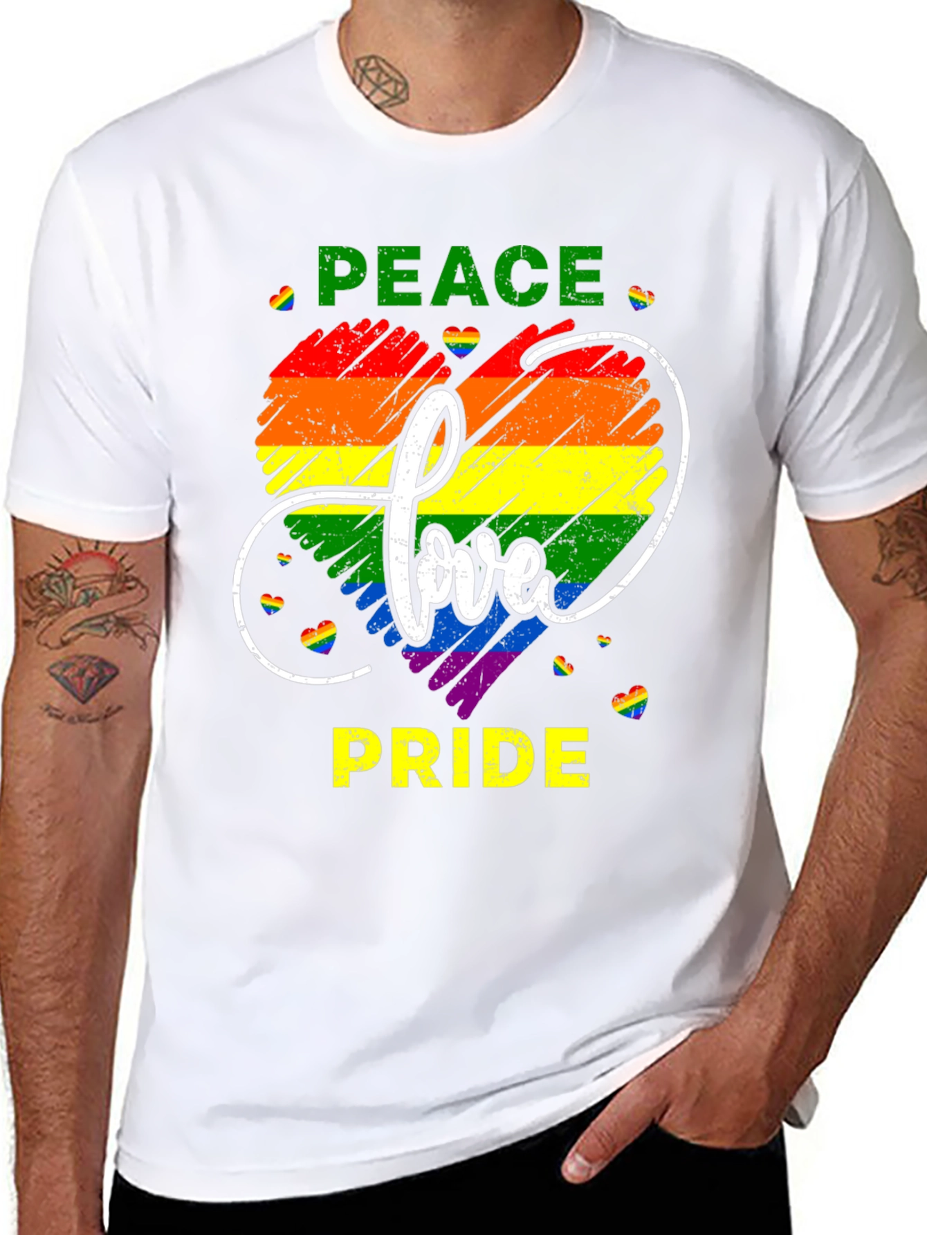 Peace Love Pride Graphic Tee