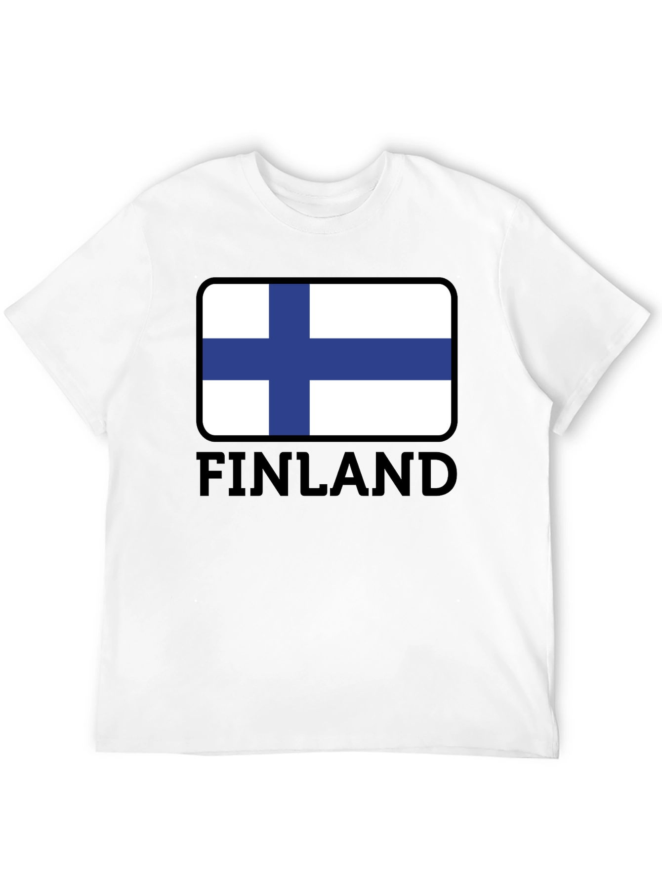 Finland Flag T-Shirt - Black Graphic Tee