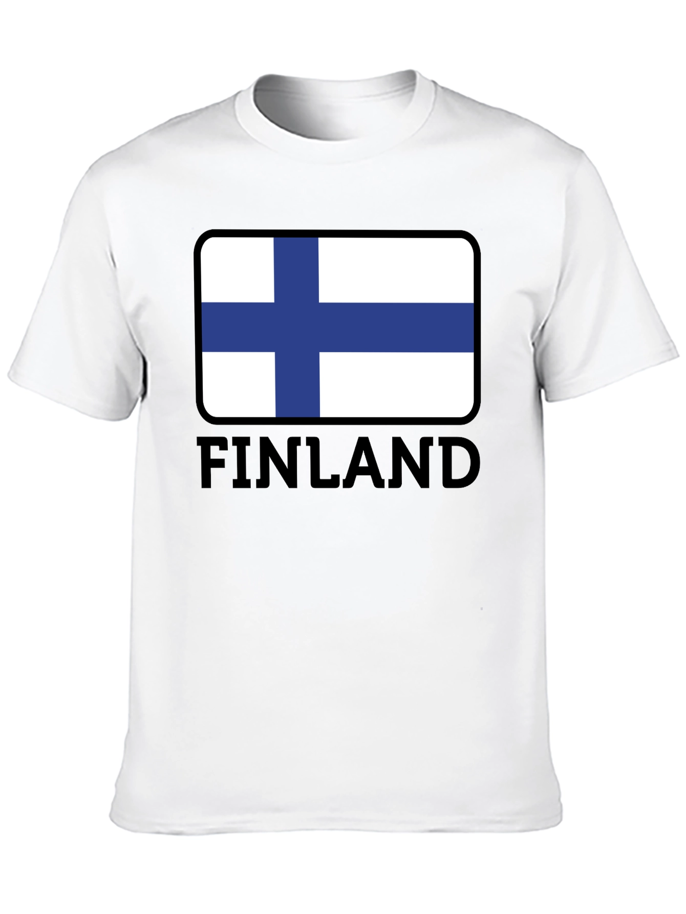Finland Flag T-Shirt - Black Graphic Tee