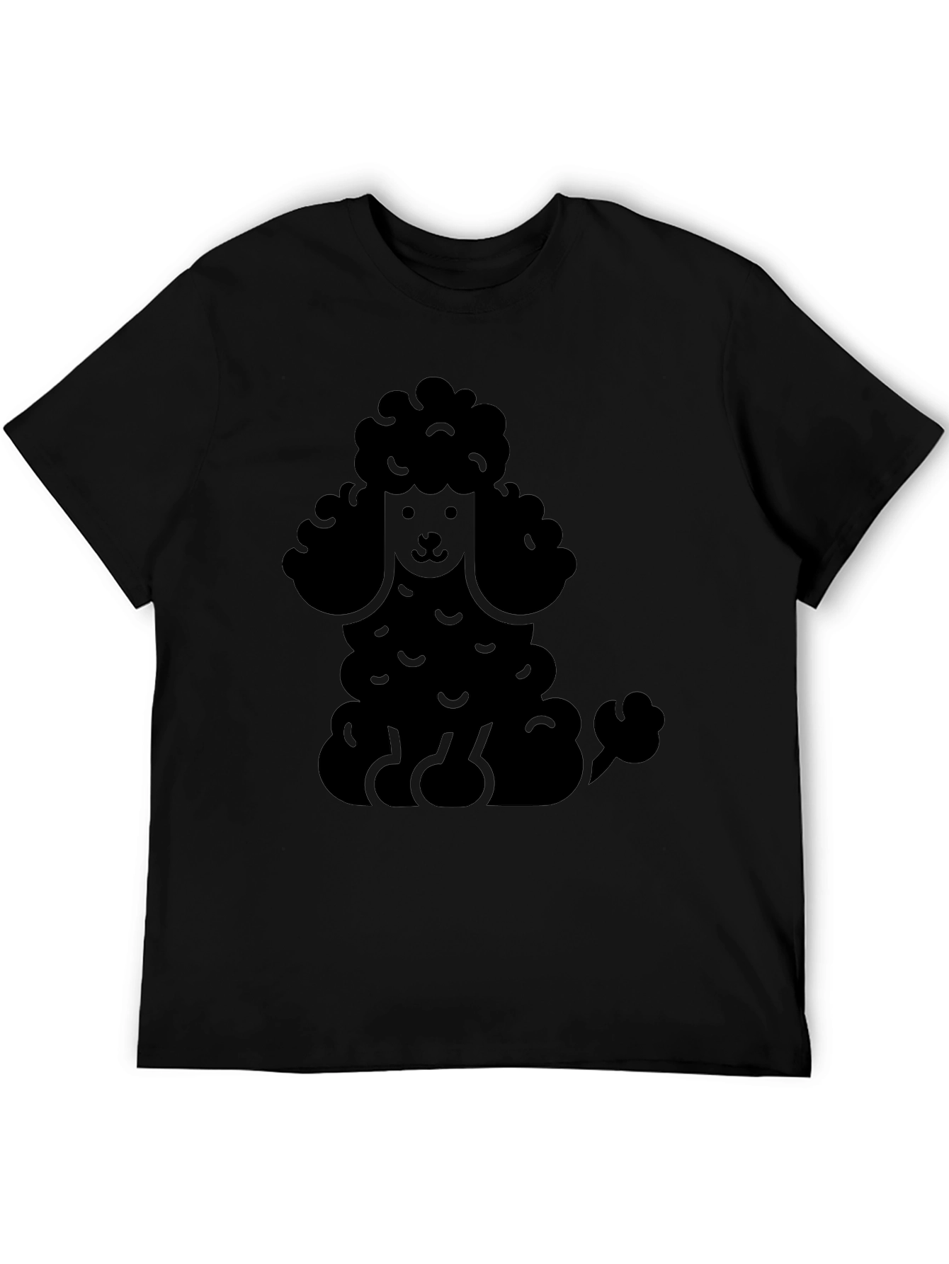 Poodle Graphic Print Mens T-Shirt