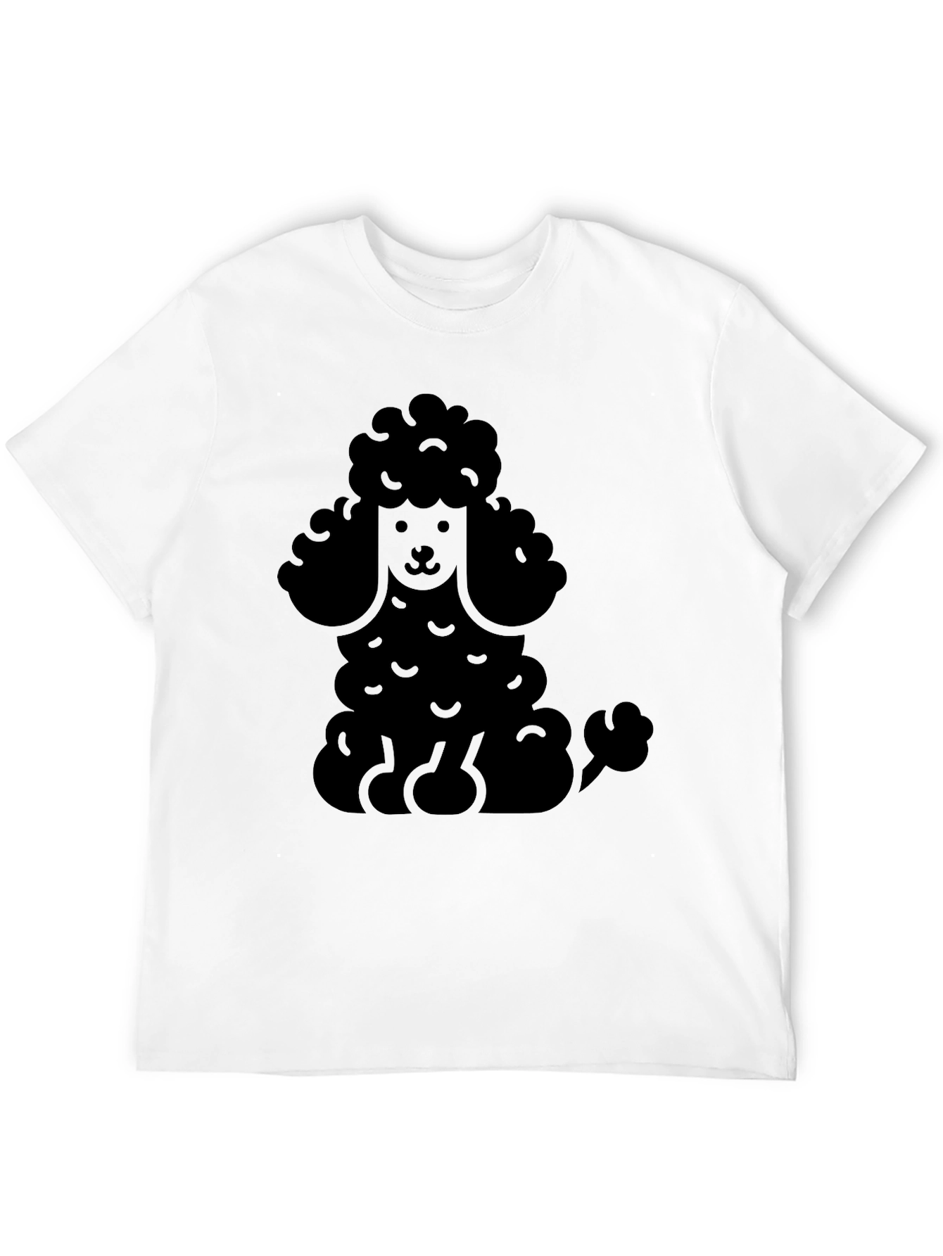 Poodle Graphic Print Mens T-Shirt