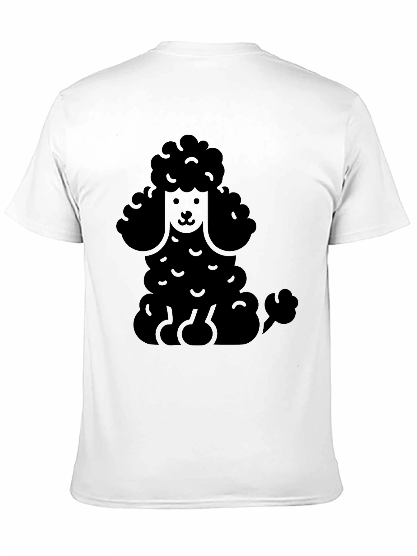 Poodle Graphic Print Mens T-Shirt