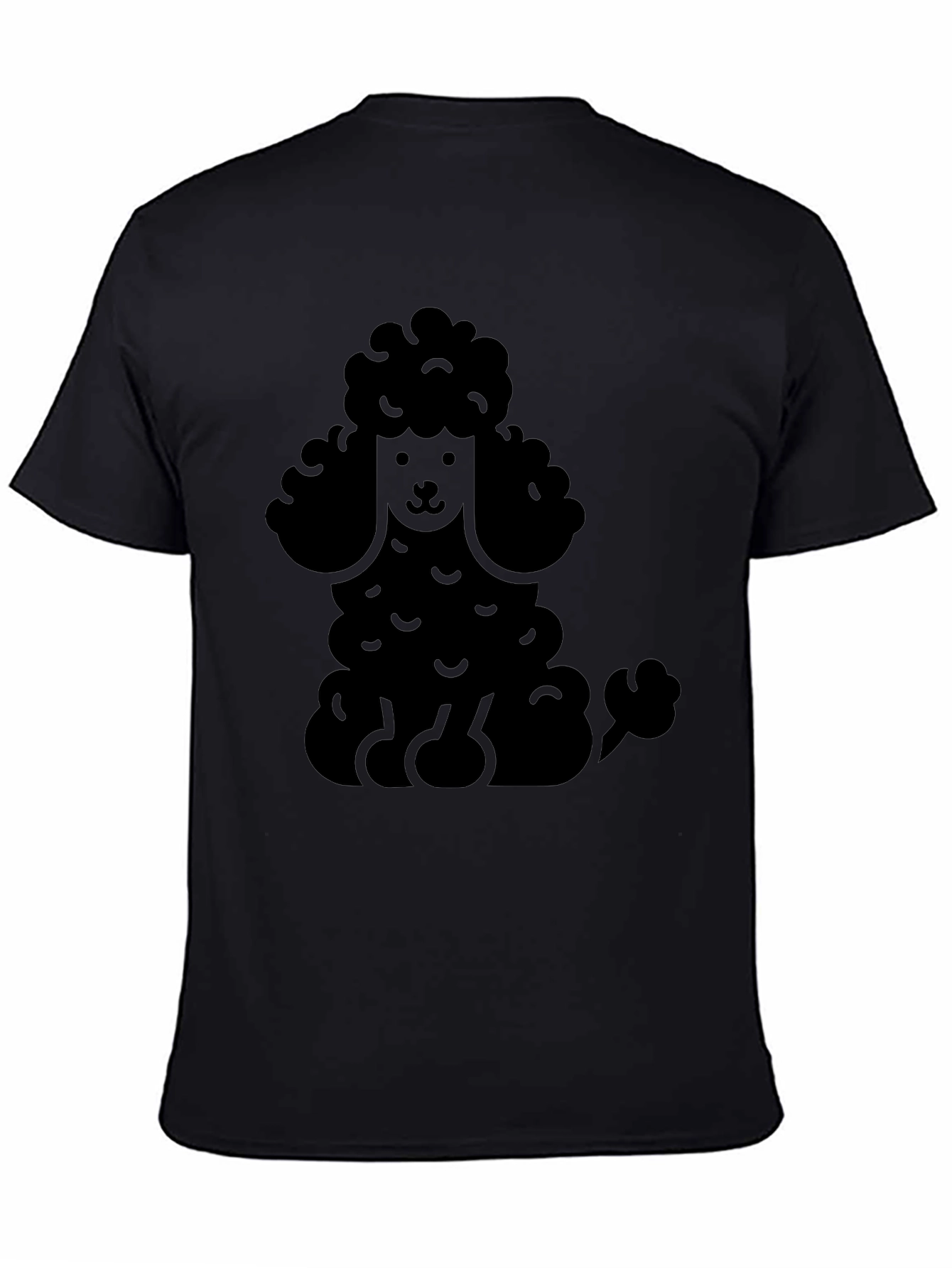 Poodle Graphic Print Mens T-Shirt