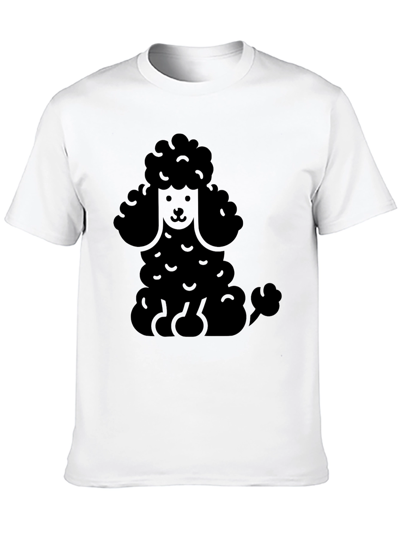 Poodle Graphic Print Mens T-Shirt