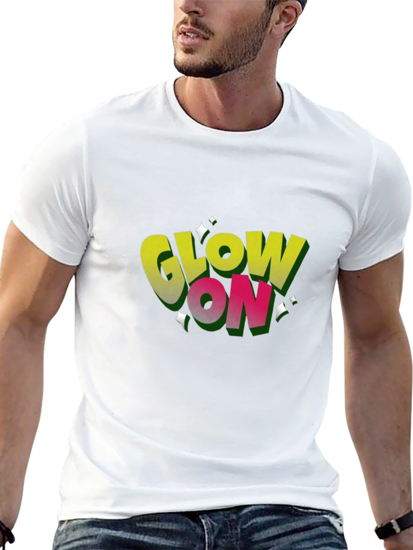 Glow On Black T-Shirt