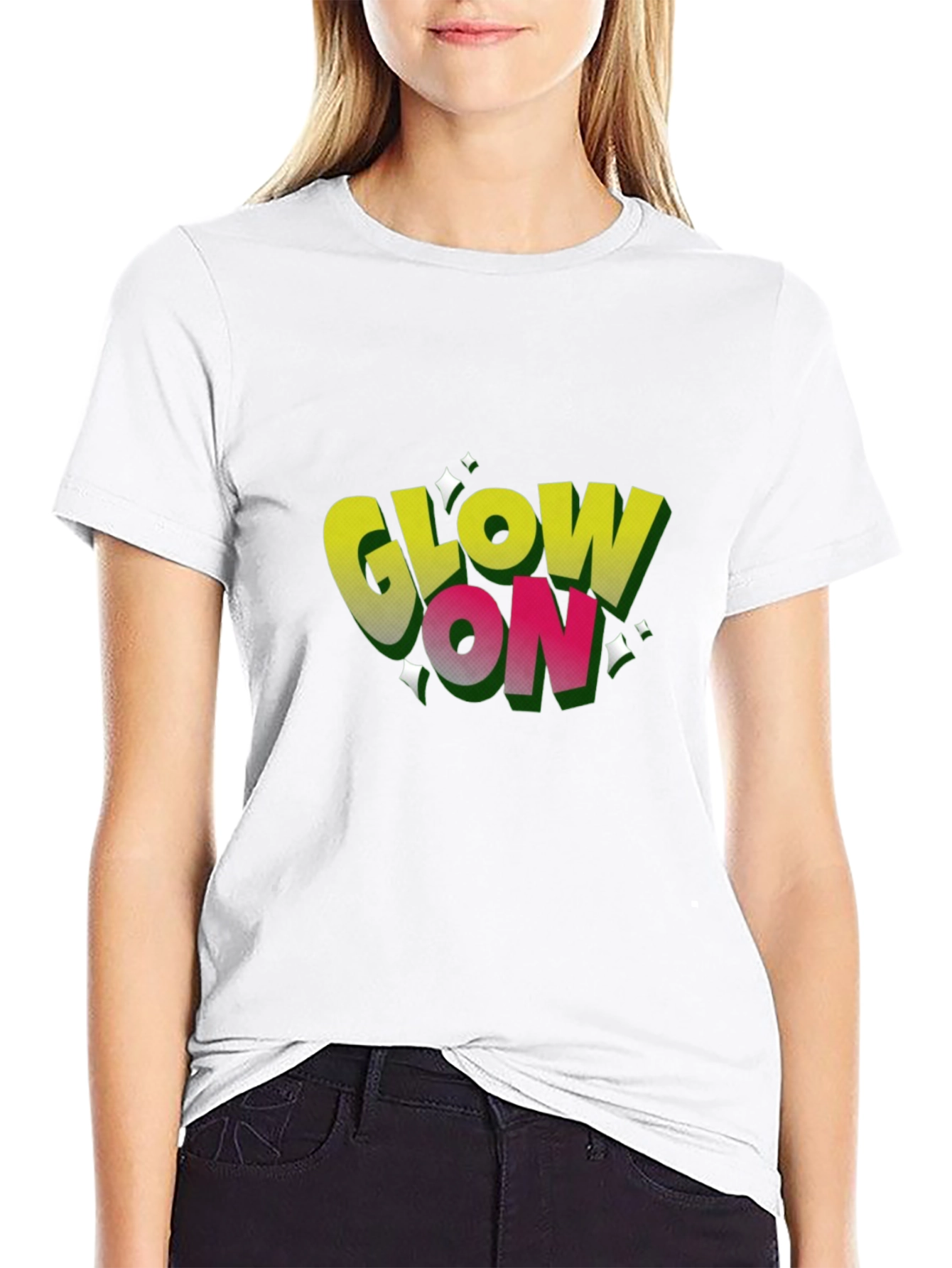 Glow On Black T-Shirt